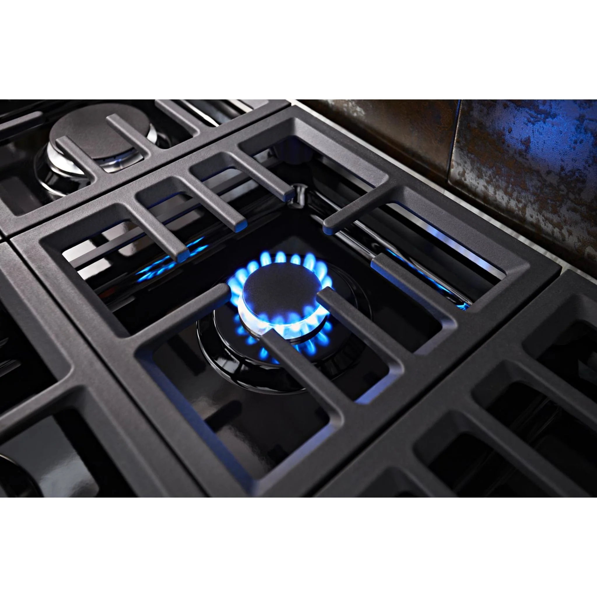 KitchenAid 36'' Smart Commercial-Style Dual Fuel Range with 6 Burners - Misty Blue (KFDC506JMB) - Image 51
