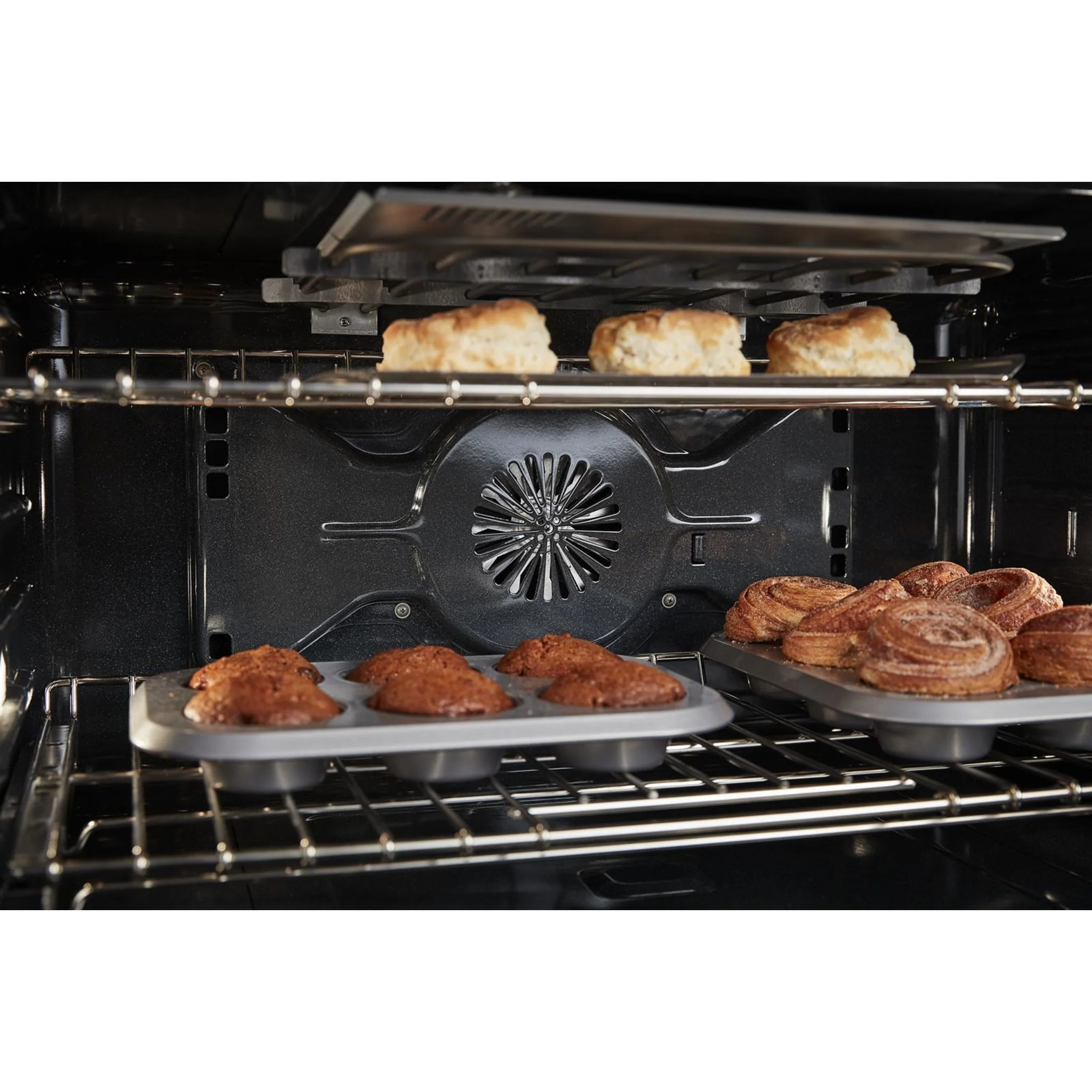 KitchenAid 36'' Smart Commercial-Style Dual Fuel Range with 6 Burners - Milkshake (KFDC506JMH) - Image 12