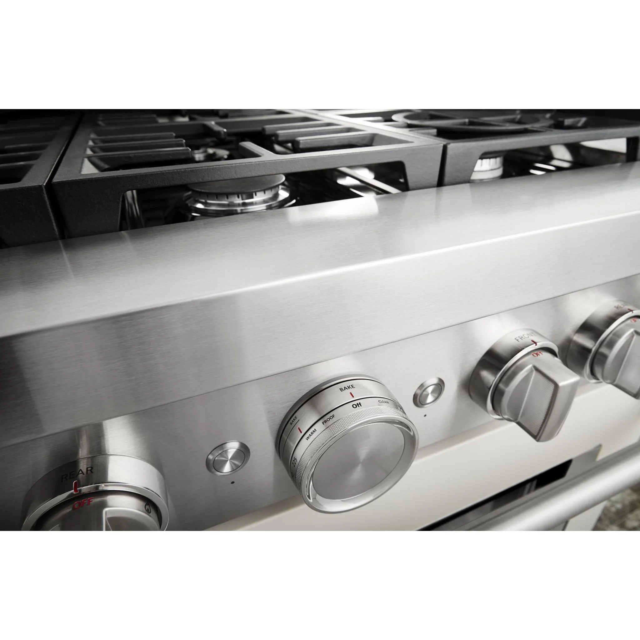 KitchenAid 36'' Smart Commercial-Style Dual Fuel Range with 6 Burners - Milkshake (KFDC506JMH) - Image 30