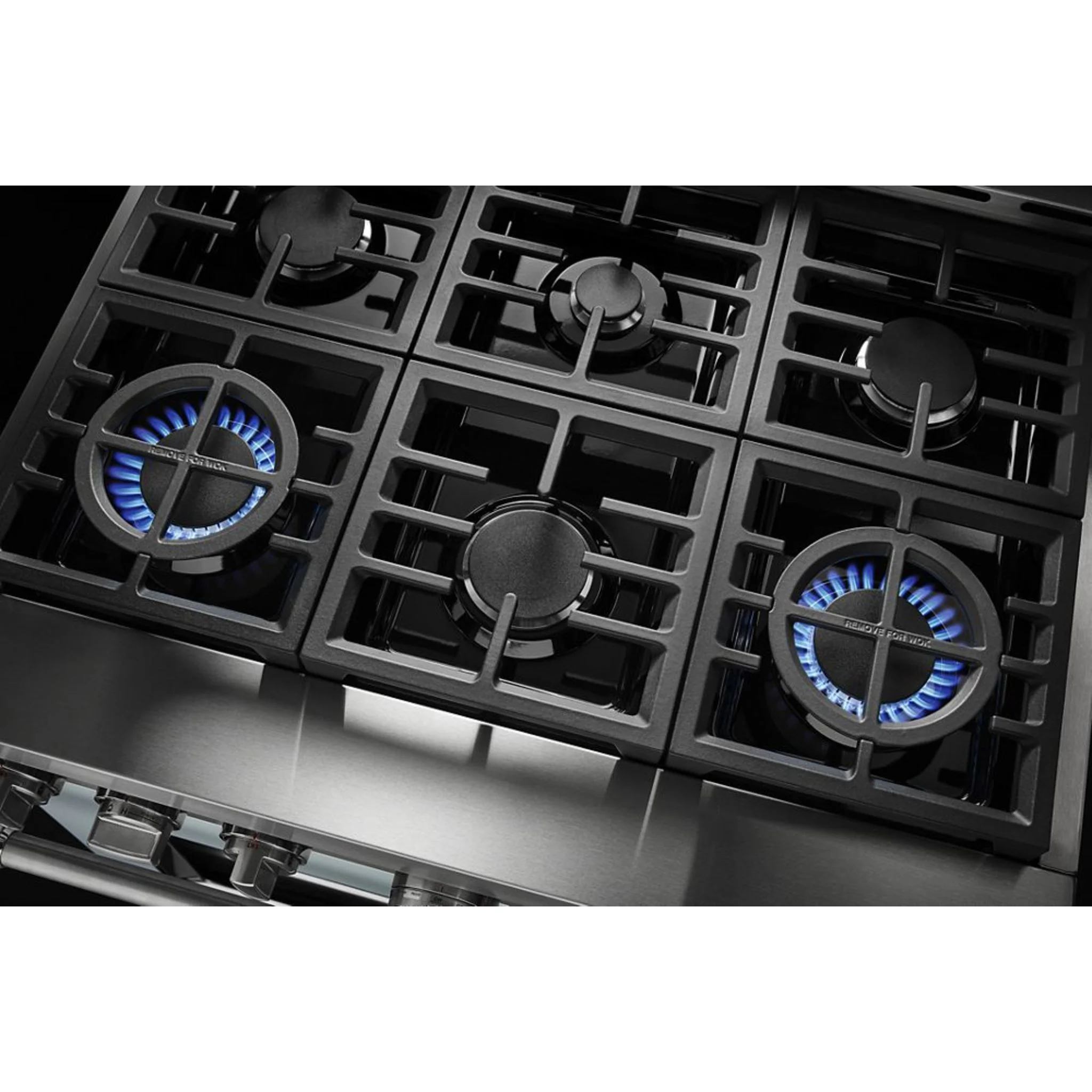 KitchenAid  36'' Smart Commercial-Style Dual Fuel Range with 6 Burners - Stainless Steel (KFDC506JSS) - Image 17