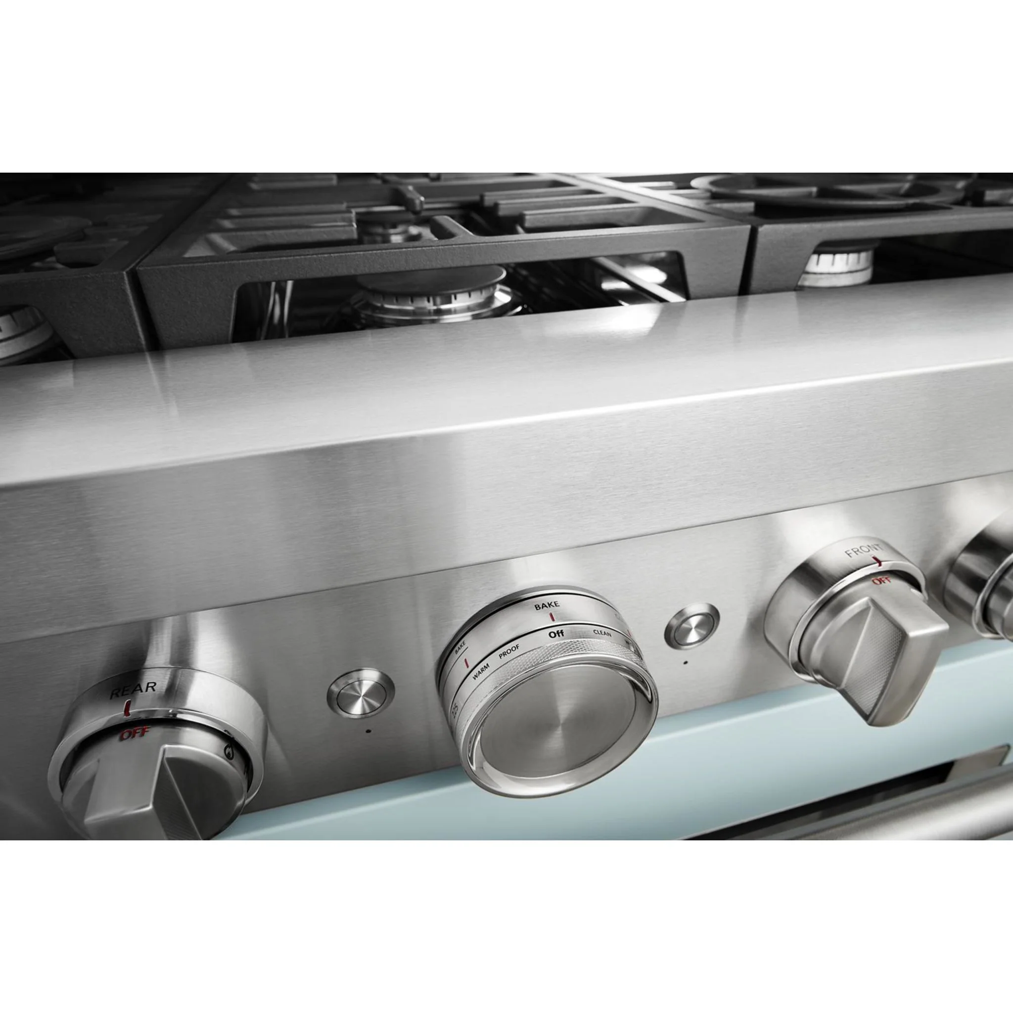 KitchenAid  36'' Smart Commercial-Style Gas Range with 6 Burners - Misty Blue (KFGC506JMB) - Image 12