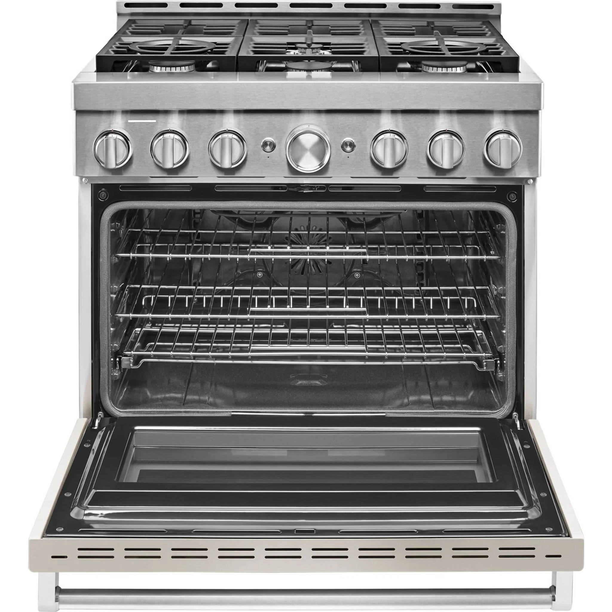 KitchenAid 36'' Smart Commercial-Style Gas Range with 6 Burners - Milkshake (KFGC506JMH) - Image 42