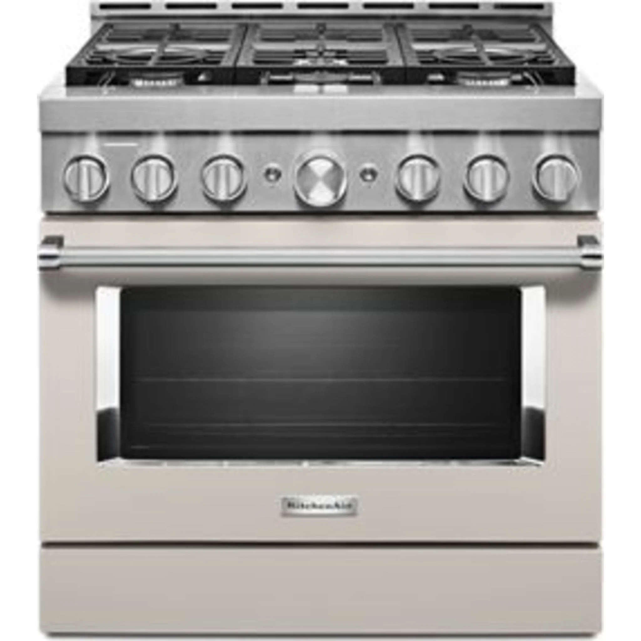KitchenAid 36'' Smart Commercial-Style Gas Range with 6 Burners - Milkshake (KFGC506JMH) - Image 43