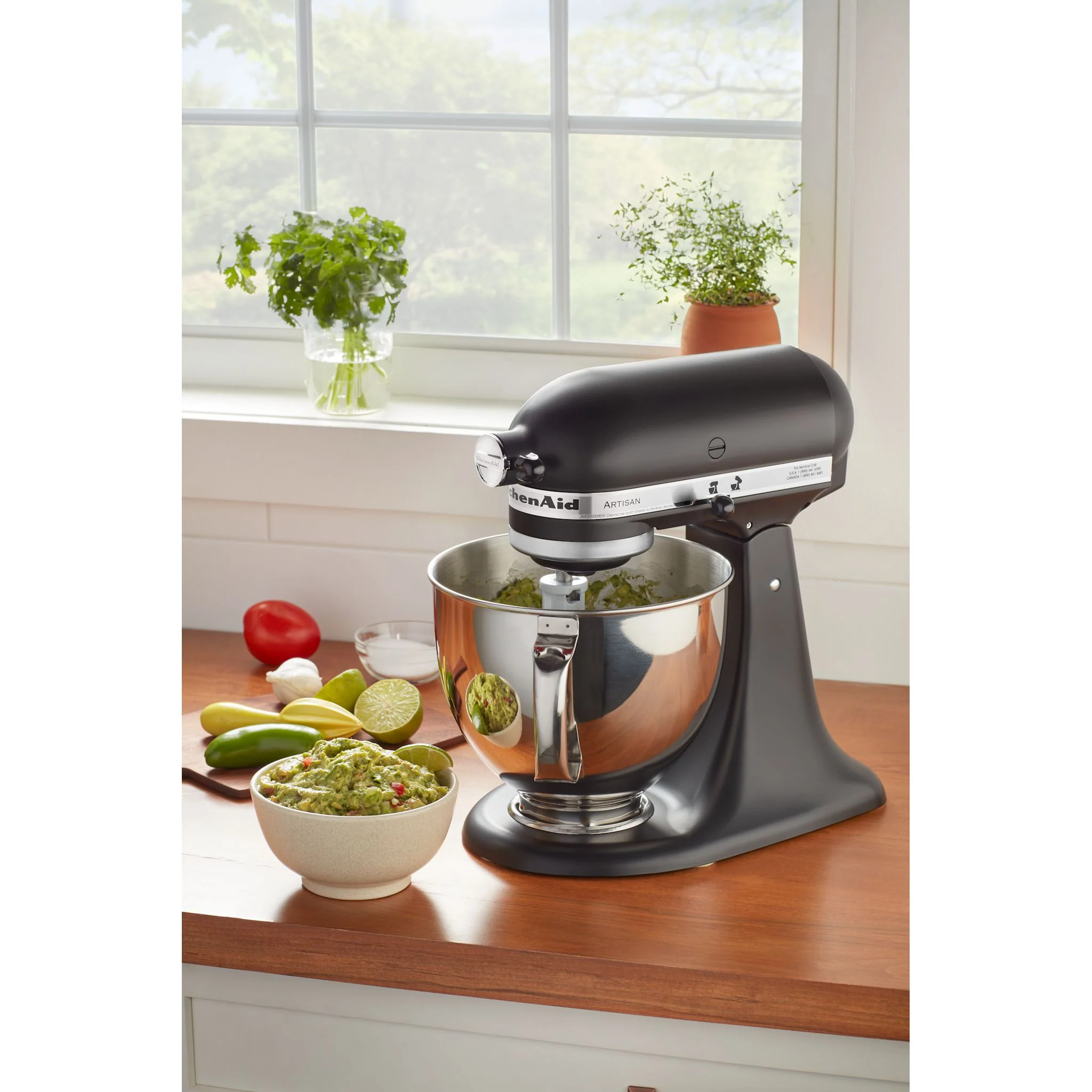 KitchenAid 5 Quart Tilt-Head Stand Mixer (KSM150PSBM) - Black Matte - Image 5
