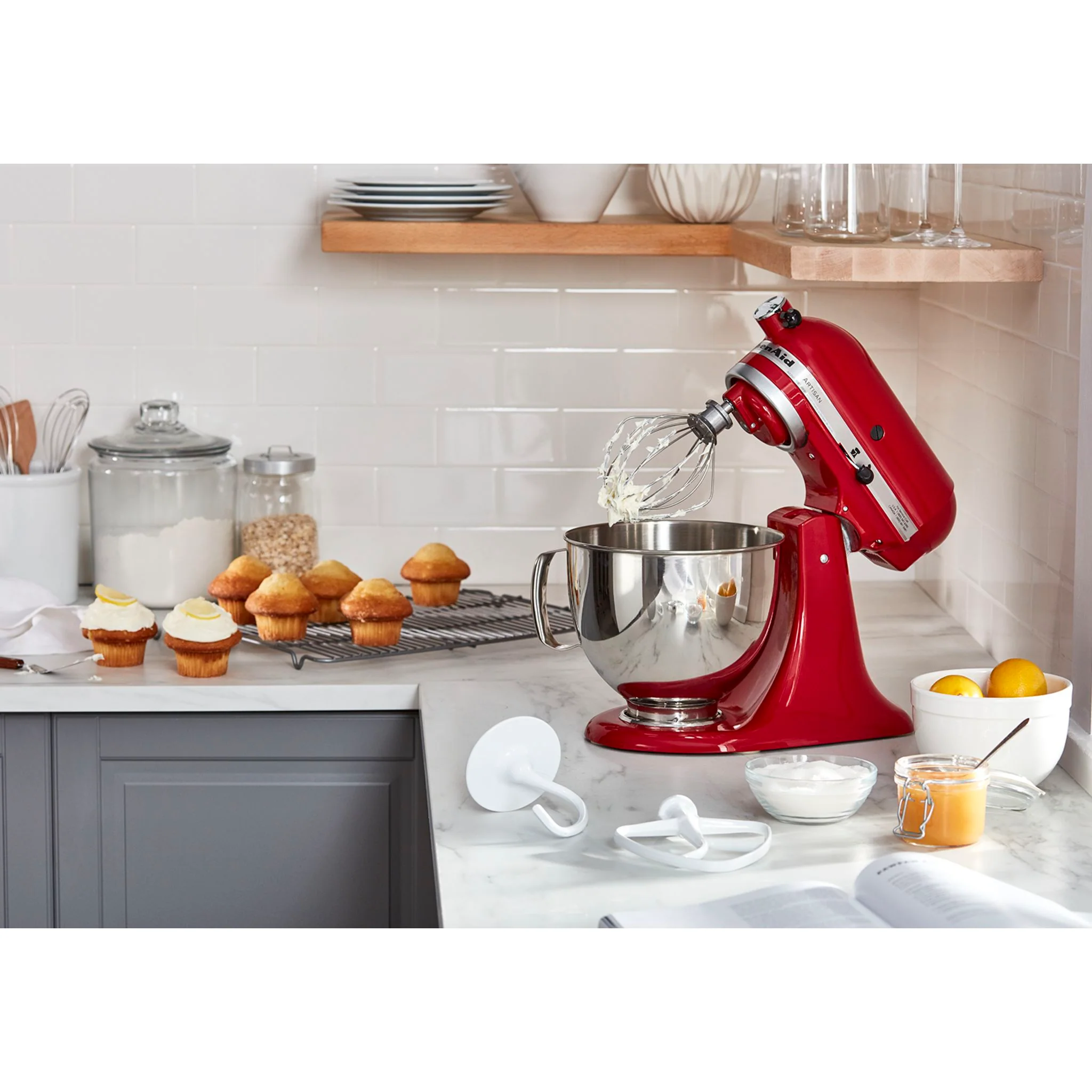 KitchenAid 5 Quart Tilt-Head Stand Mixer (KSM150PSER) - Empire Red - Image 3