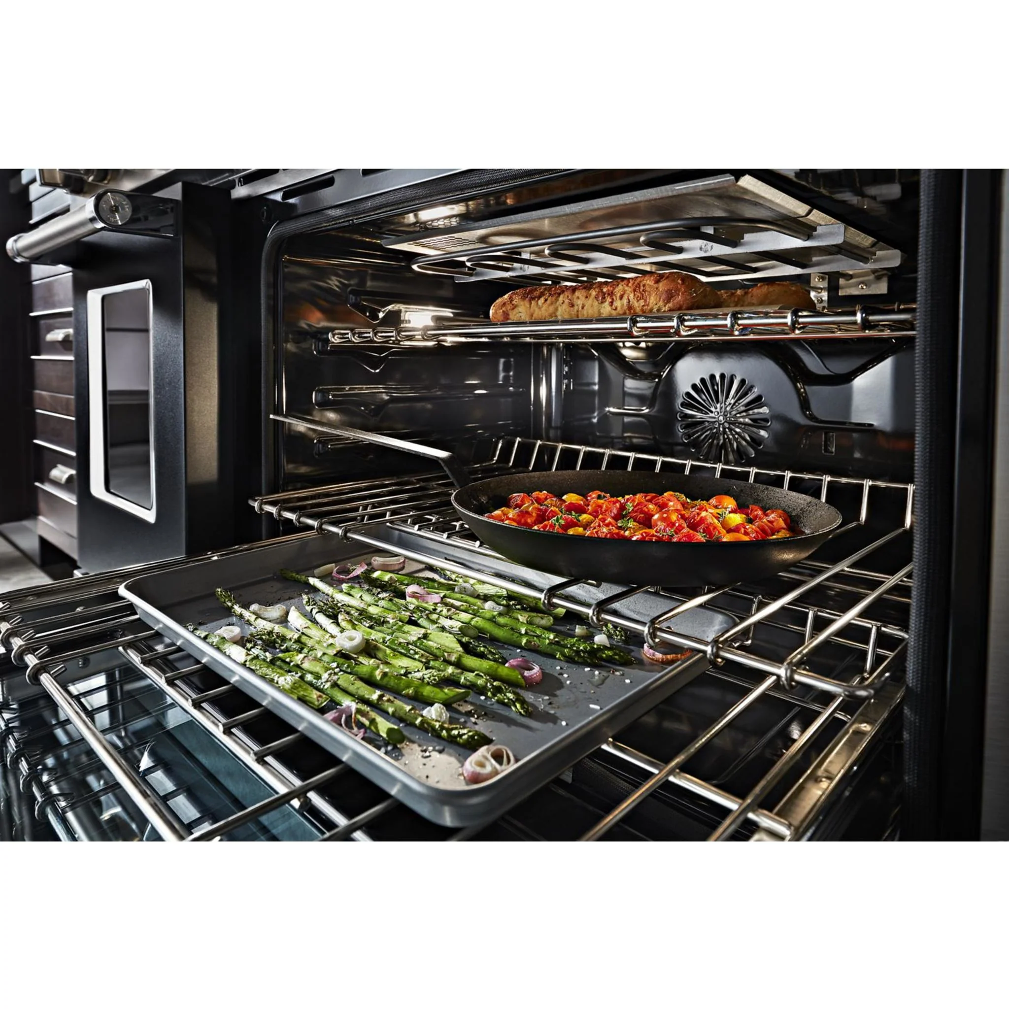 KitchenAid  48'' Smart Commercial-Style Dual Fuel Range with Griddle - Imperial Black (KFDC558JBK) - Image 59