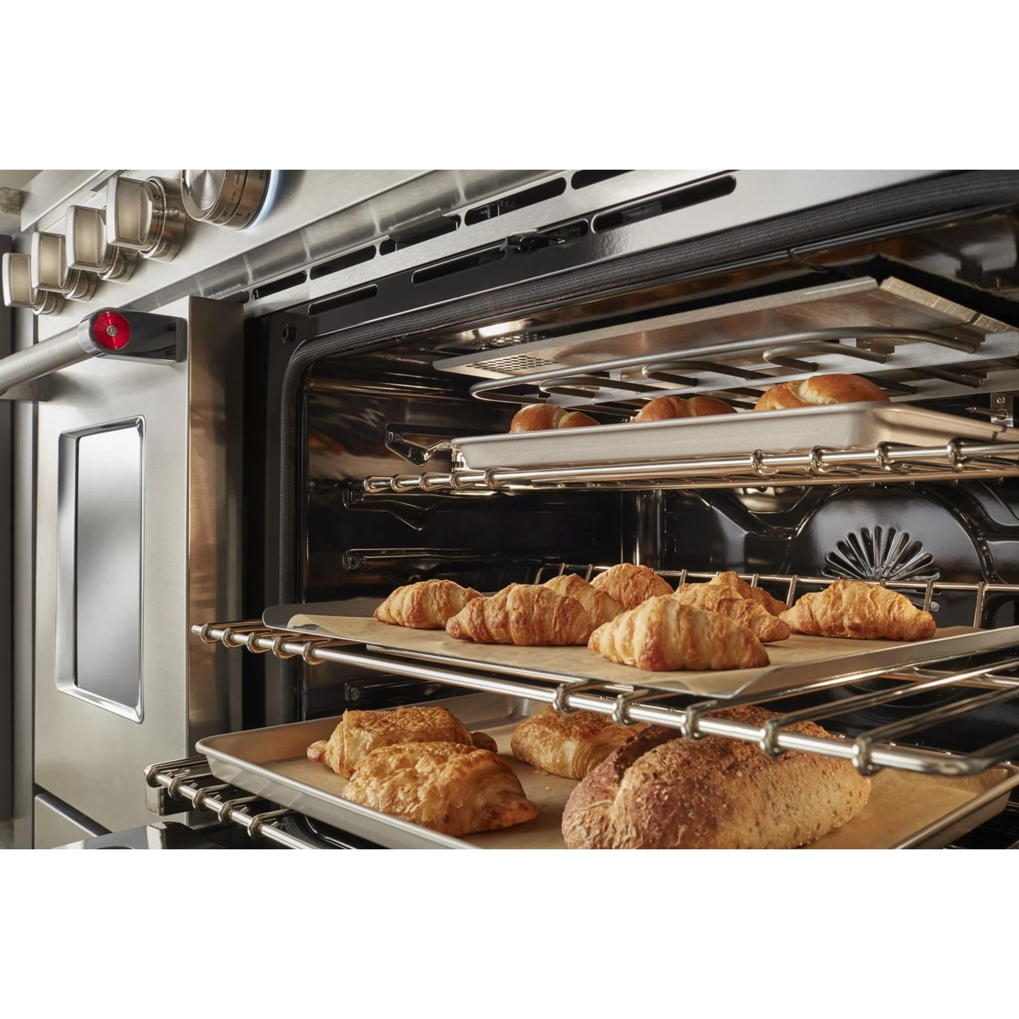 KitchenAid 48'' Smart Commercial-Style Dual Fuel Range with Griddle - Stainless Steel (KFDC558JSS) - Image 17