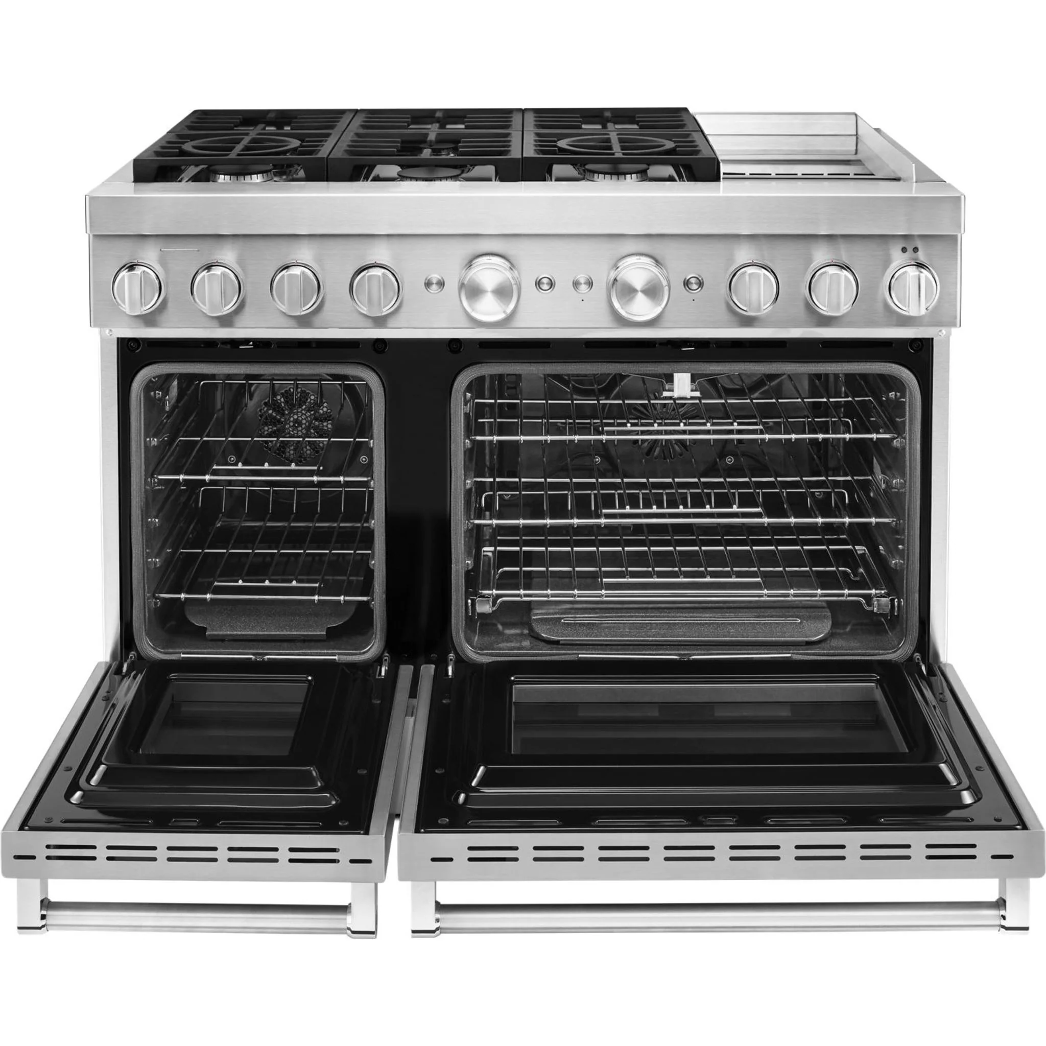KitchenAid 48'' Smart Commercial-Style Dual Fuel Range with Griddle - Stainless Steel (KFDC558JSS) - Image 38