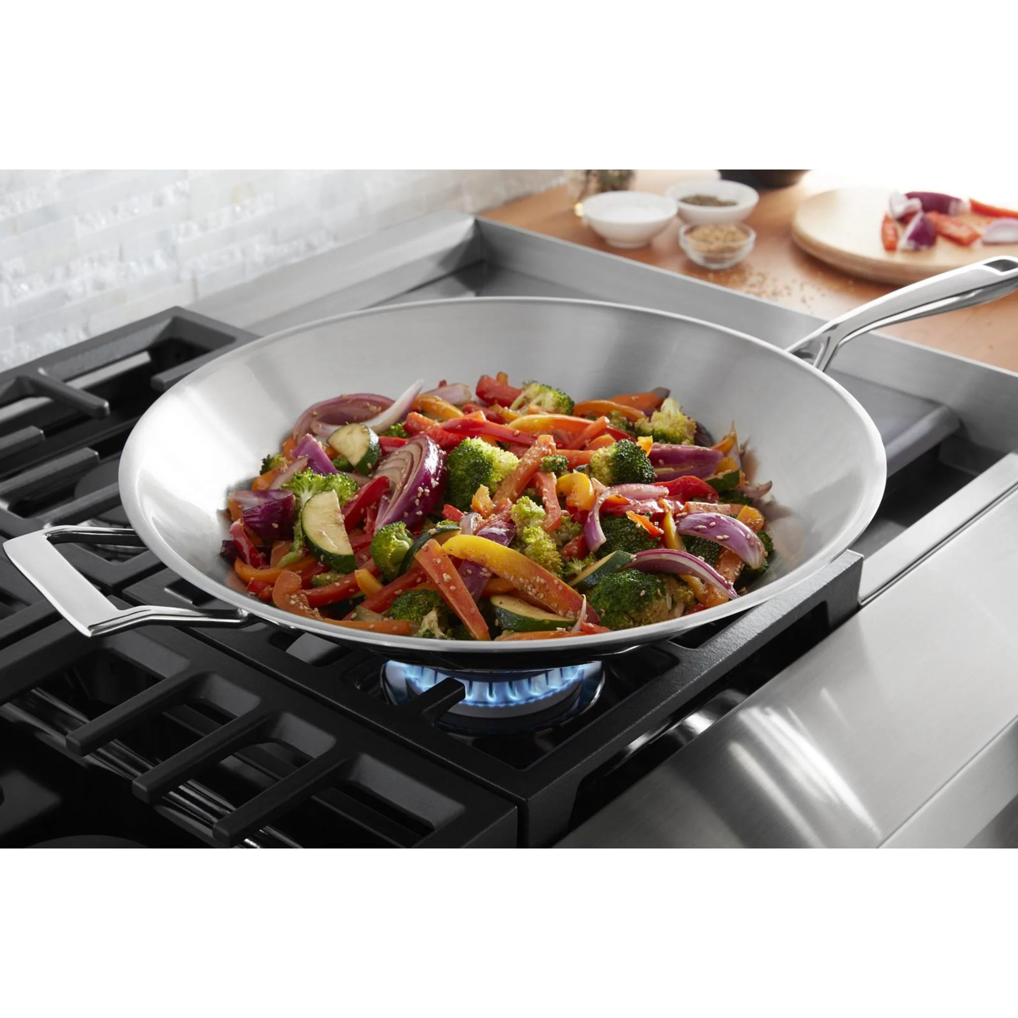 KitchenAid 48'' Smart Commercial-Style Dual Fuel Range with Griddle - Stainless Steel (KFDC558JSS) - Image 43