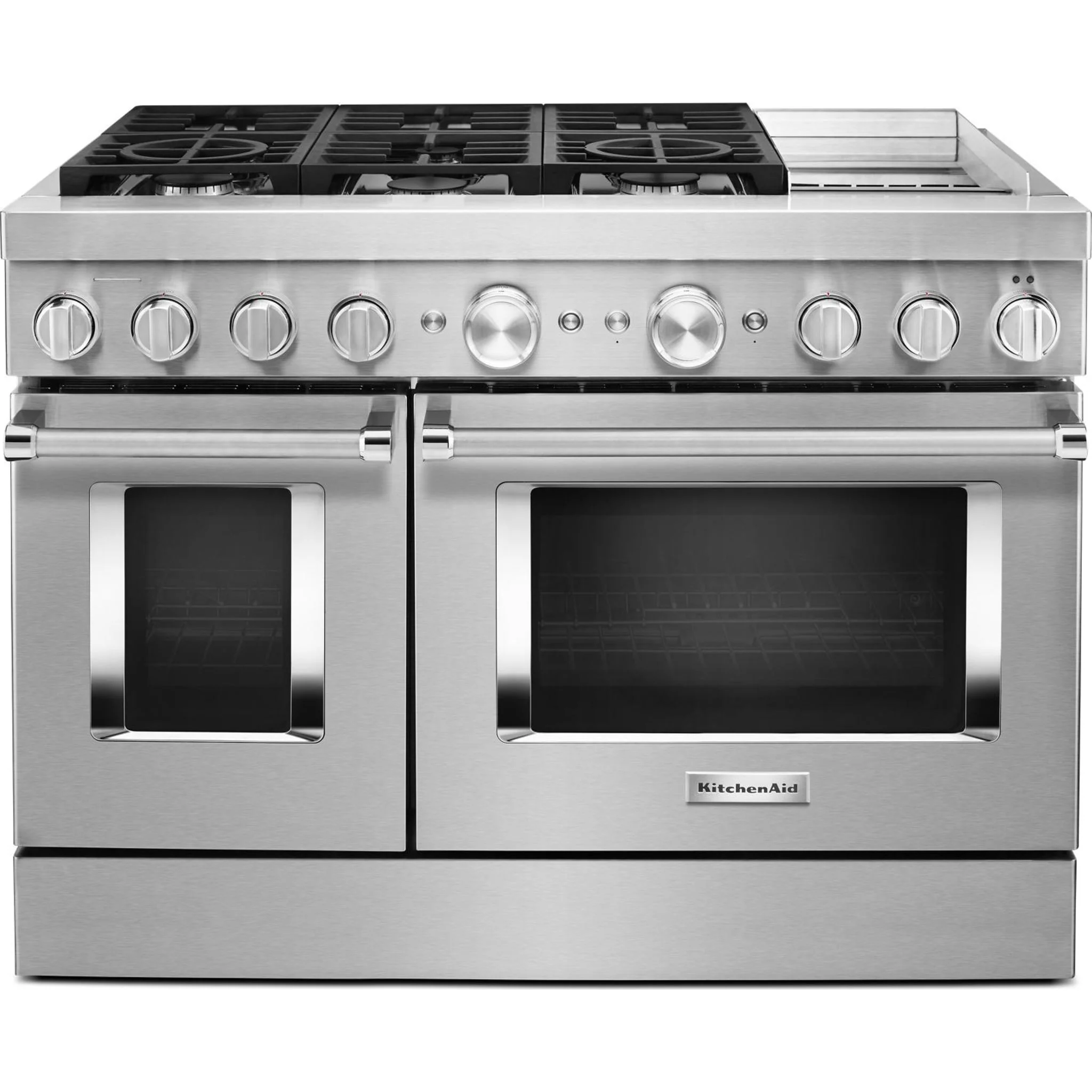 KitchenAid 48'' Smart Commercial-Style Dual Fuel Range with Griddle - Stainless Steel (KFDC558JSS) - Image 57