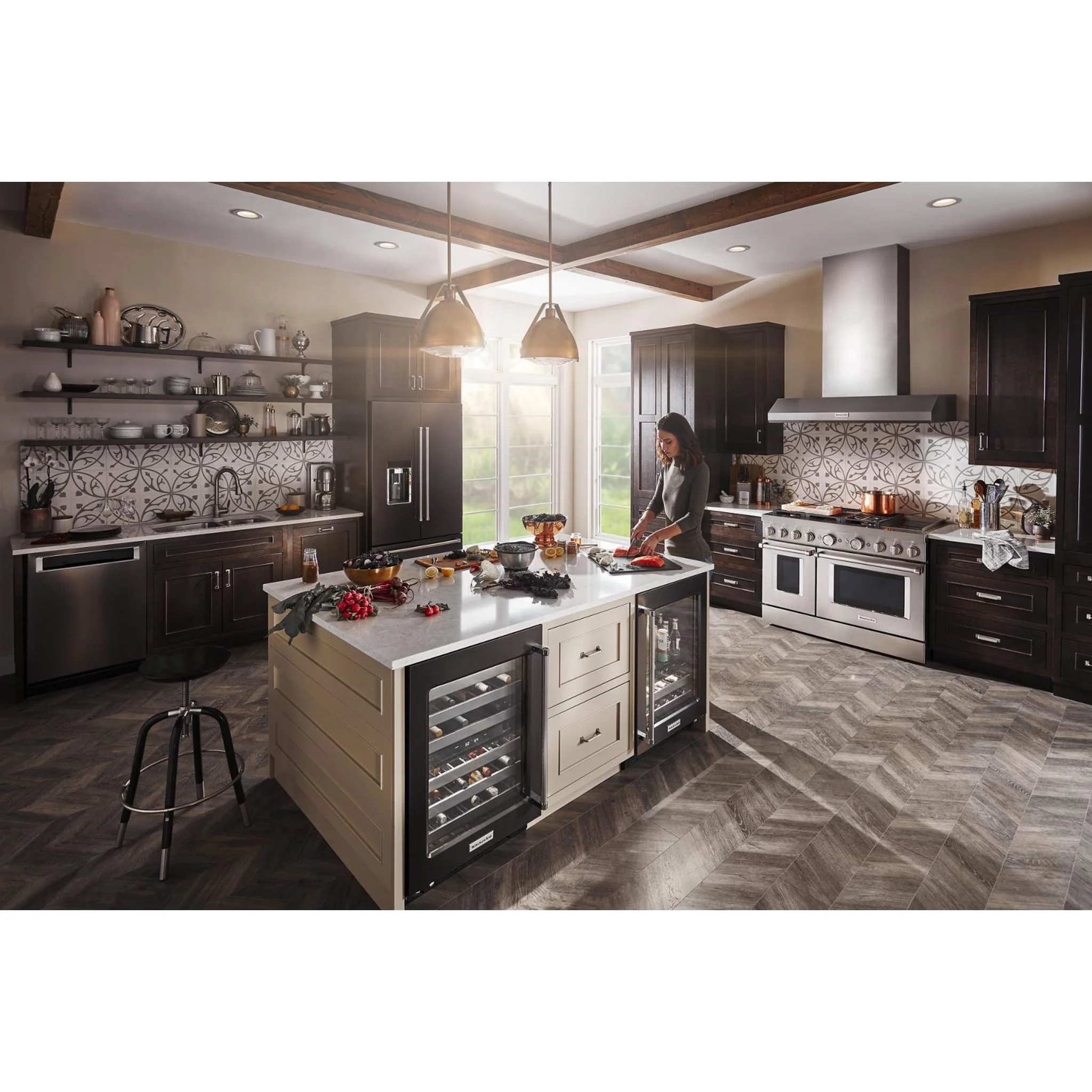 KitchenAid 48'' Smart Commercial-Style Dual Fuel Range with Griddle - Stainless Steel (KFDC558JSS) - Image 62