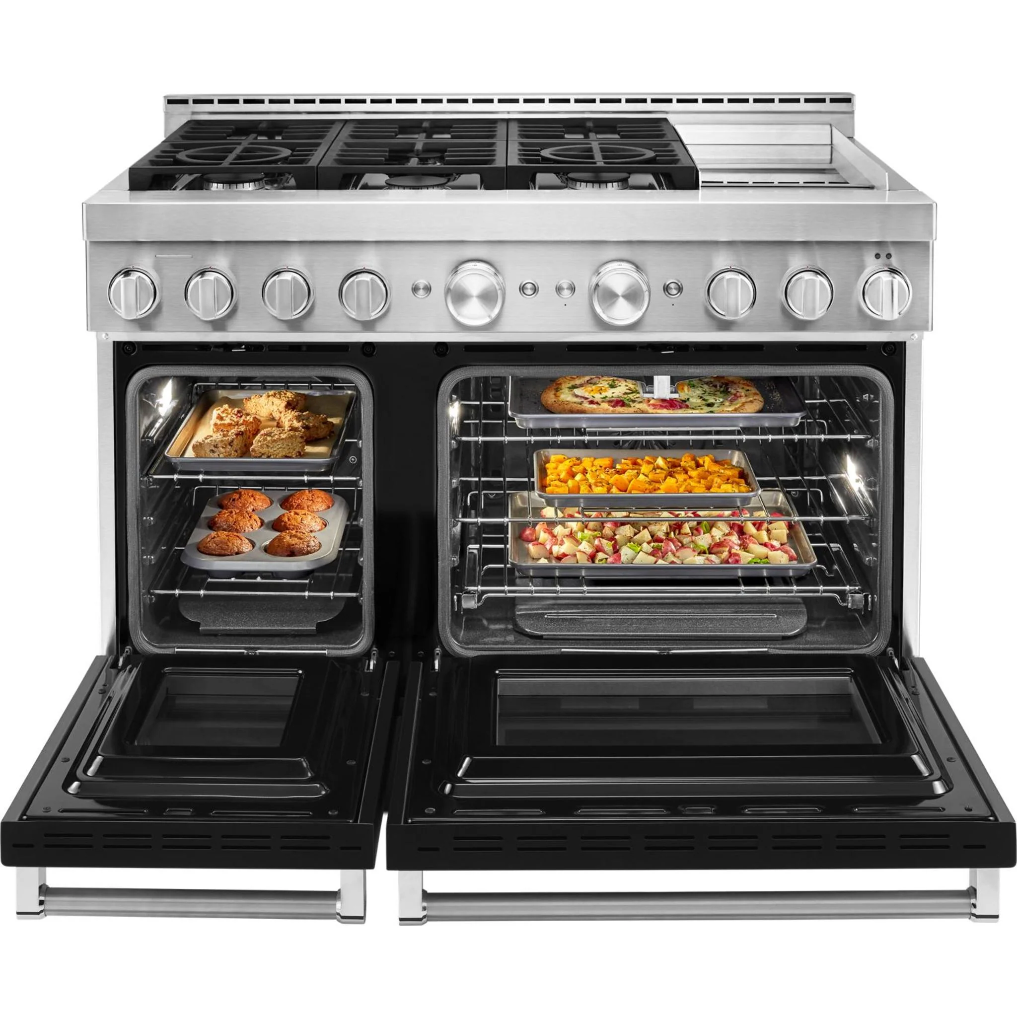KitchenAid 48'' Smart Commercial-Style Gas Range with Griddle - Imperial Black (KFGC558JBK) - Image 51