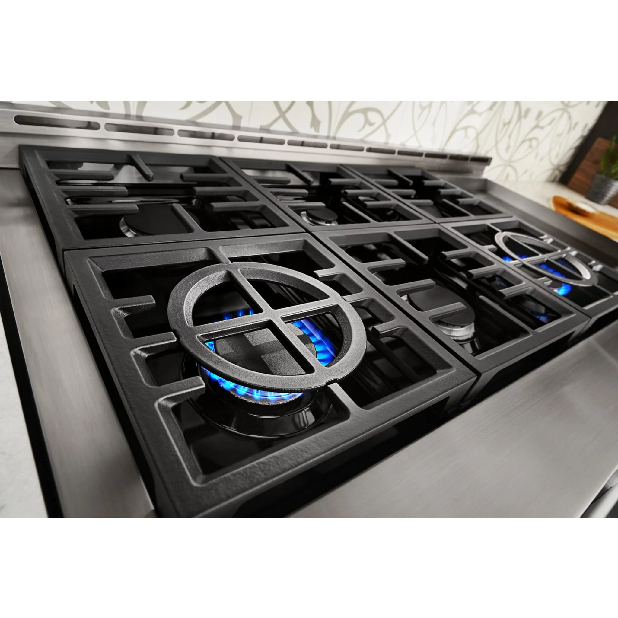 KitchenAid 48'' Smart Commercial-Style Gas Range with Griddle - Yellow Pepper (KFGC558JYP) - Image 24