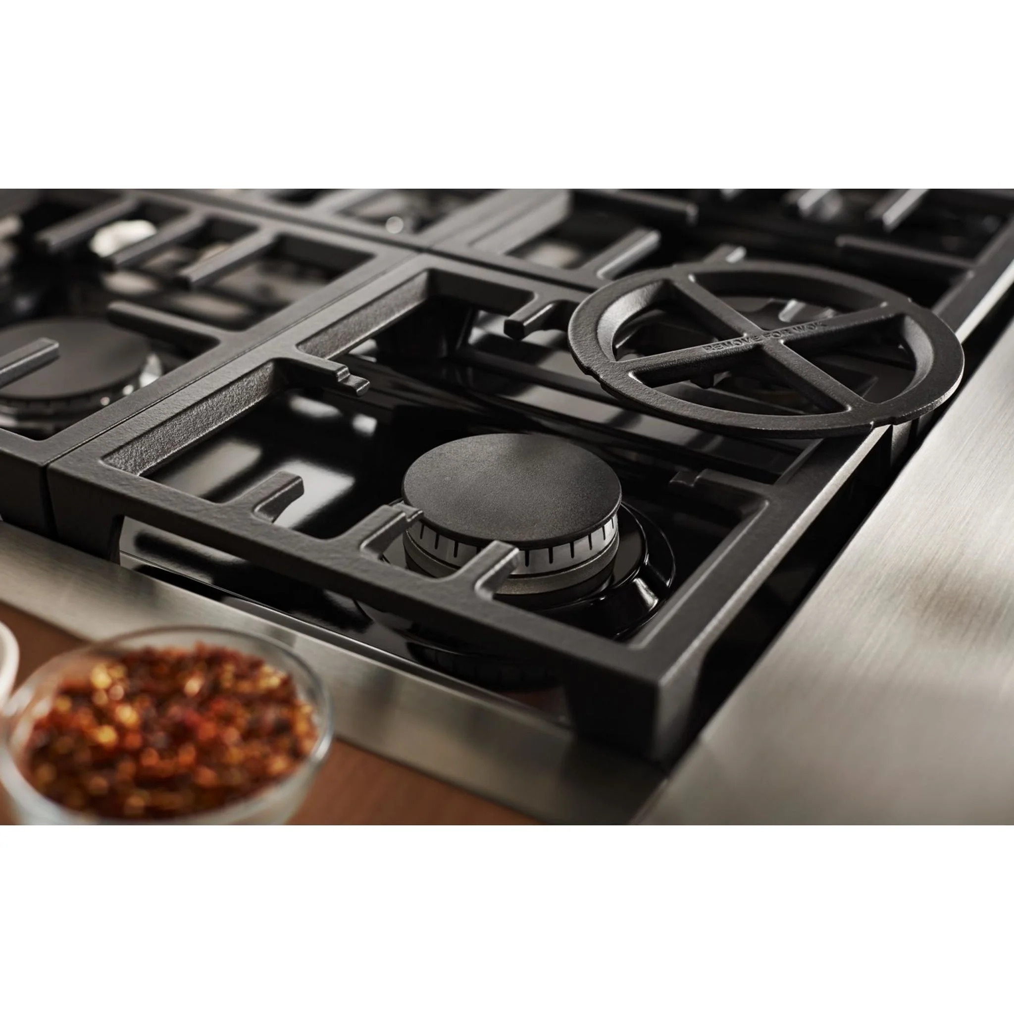 KitchenAid 48'' Smart Commercial-Style Gas Range with Griddle - Yellow Pepper (KFGC558JYP) - Image 34