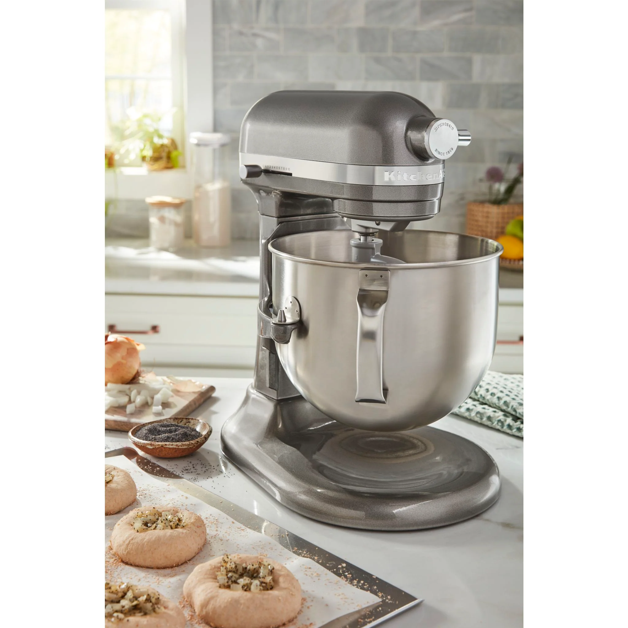 KitchenAid 7 Quart Bowl-Lift Stand Mixer (KSM70SKXXMS) - Medallion Silver - Image 2
