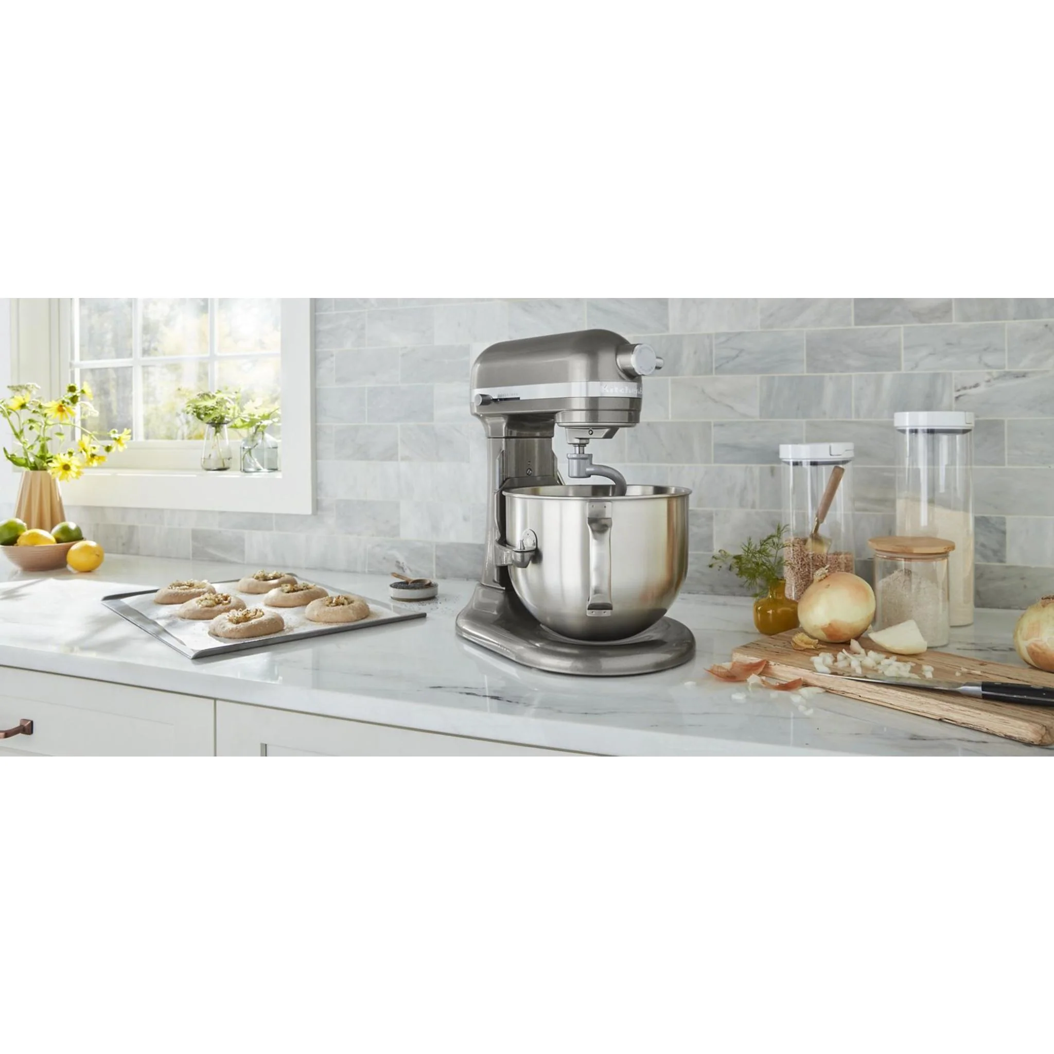 KitchenAid 7 Quart Bowl-Lift Stand Mixer (KSM70SKXXMS) - Medallion Silver - Image 4