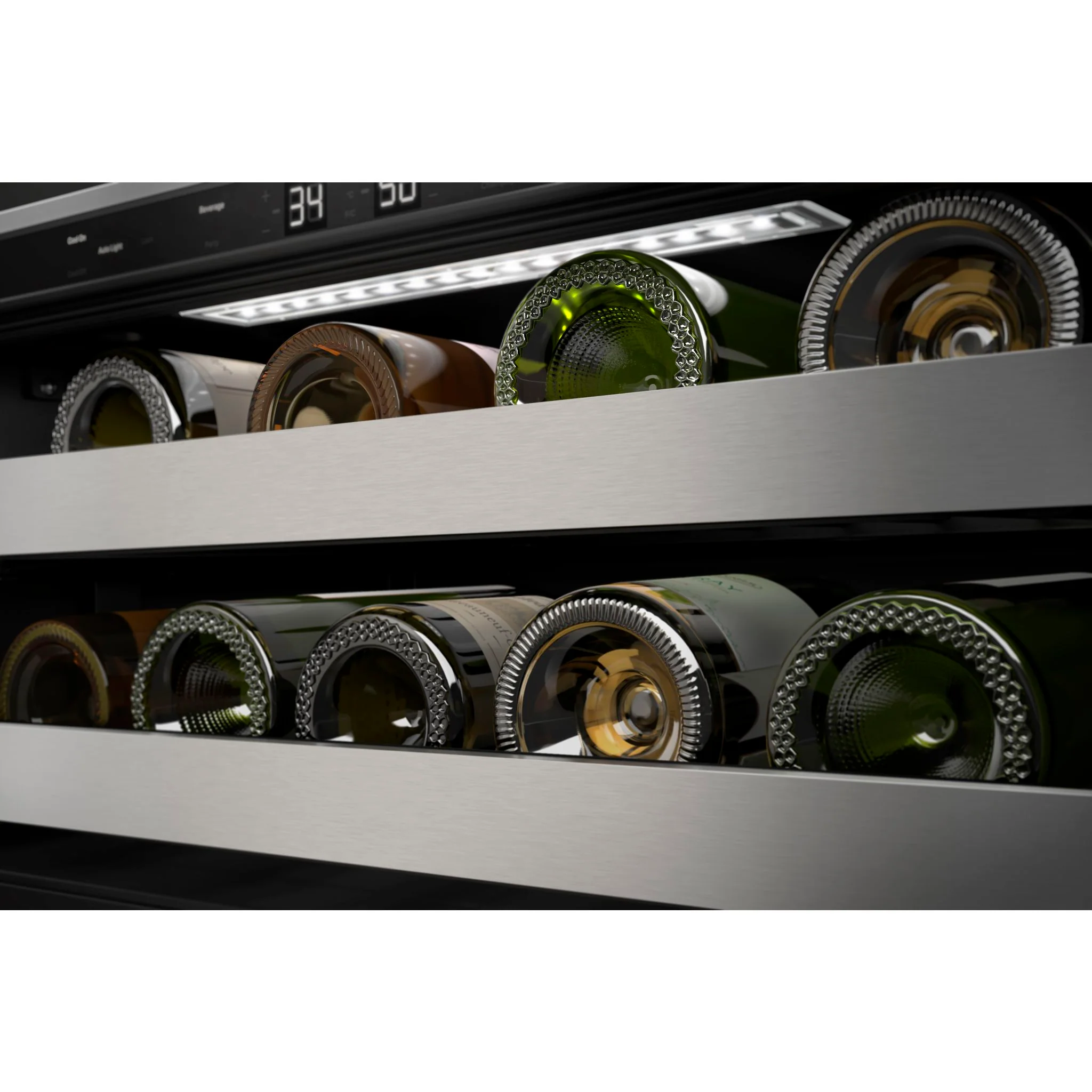 KitchenAid 24" Beverage Center with Glass Door and Metal-Front Racks and PrintShield Finish - Black Stainless Steel with PrintShield™ Finish (KUBL314KBS) - Image 7