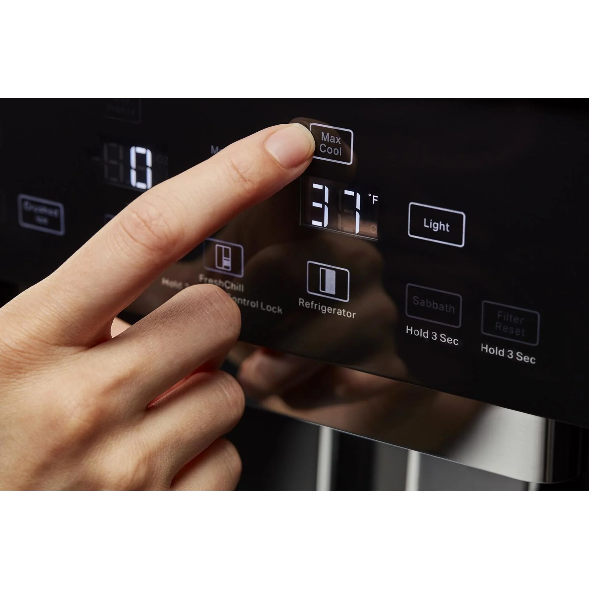 KitchenAid 29.4 cu.ft. 48" Built-In Side-by-Side Refrigerator with Ice and Water Dispenser - Black Stainless Steel with PrintShield™ Finish (KBSD708MBS) - Image 11