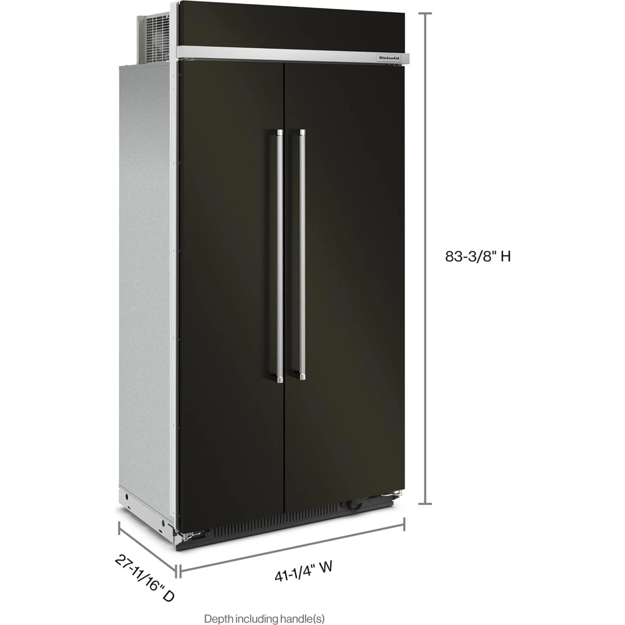 KitchenAid 25.5 Cu Ft. 42" Built-In Side-by-Side Refrigerator with PrintShield Finish - Black Stainless Steel with PrintShield™ Finish (KBSN702MBS) - Image 51