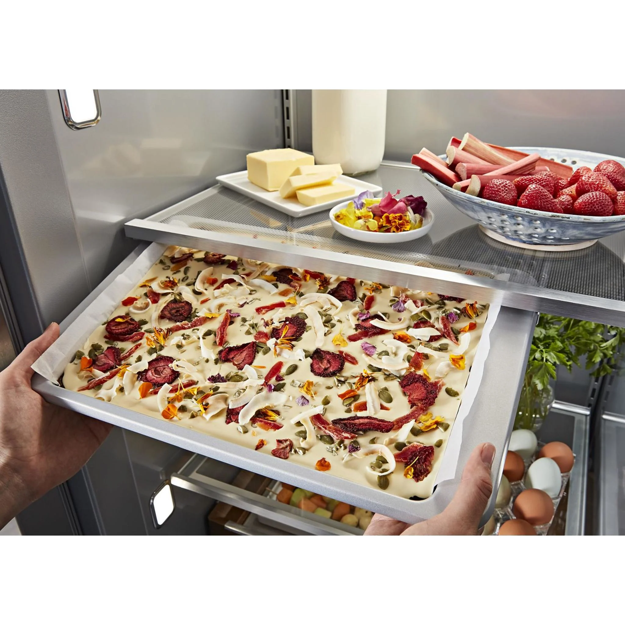 KitchenAid 25.5 Cu Ft. 42" Built-In Side-by-Side Refrigerator with Panel-Ready Doors - Panel Ready (KBSN702MPA) - Image 3