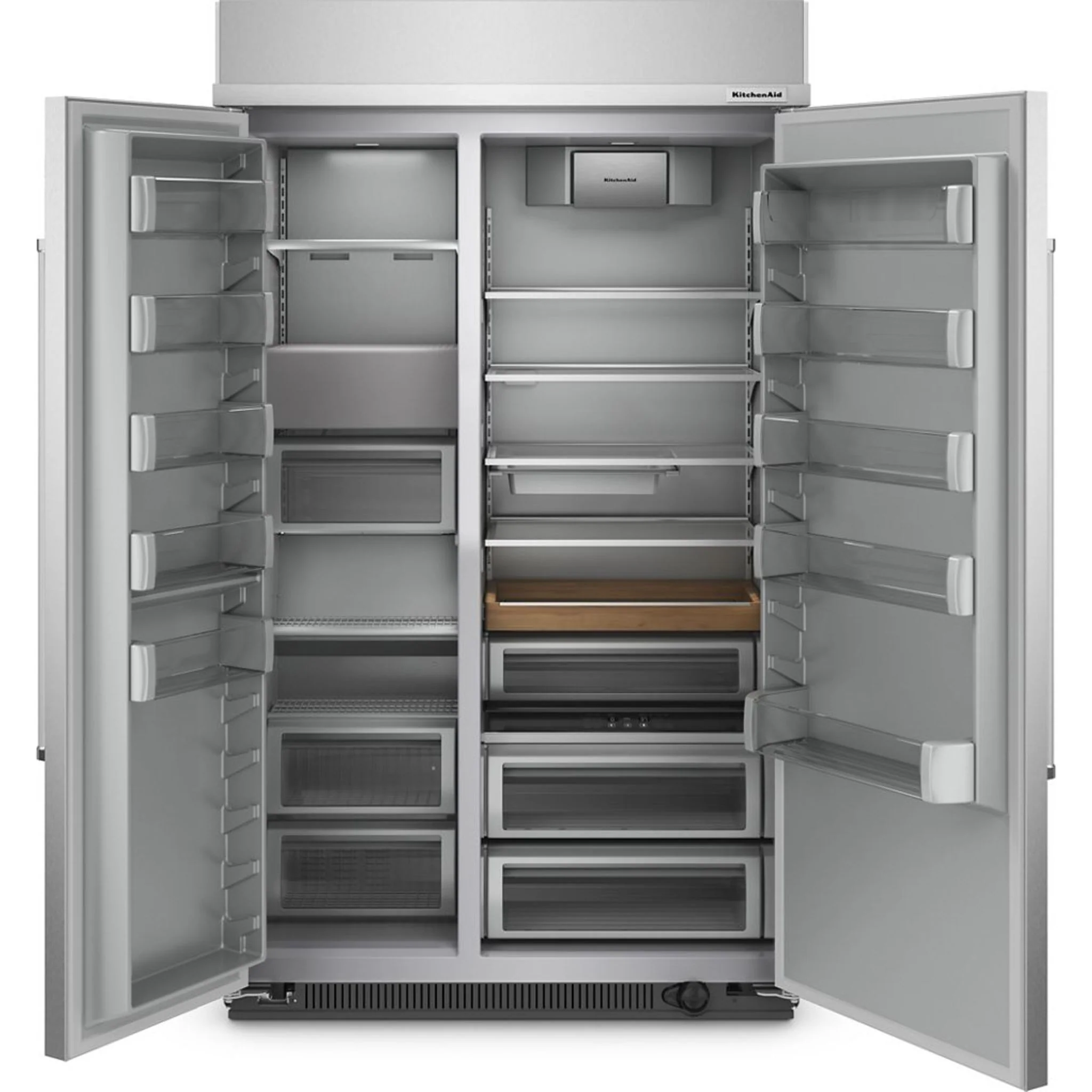 KitchenAid 30 cu.ft. 48" Built-In Side-by-Side Refrigerator with PrintShield Finish - Black Stainless Steel with PrintShield™ Finish (KBSN708MBS) - Image 19