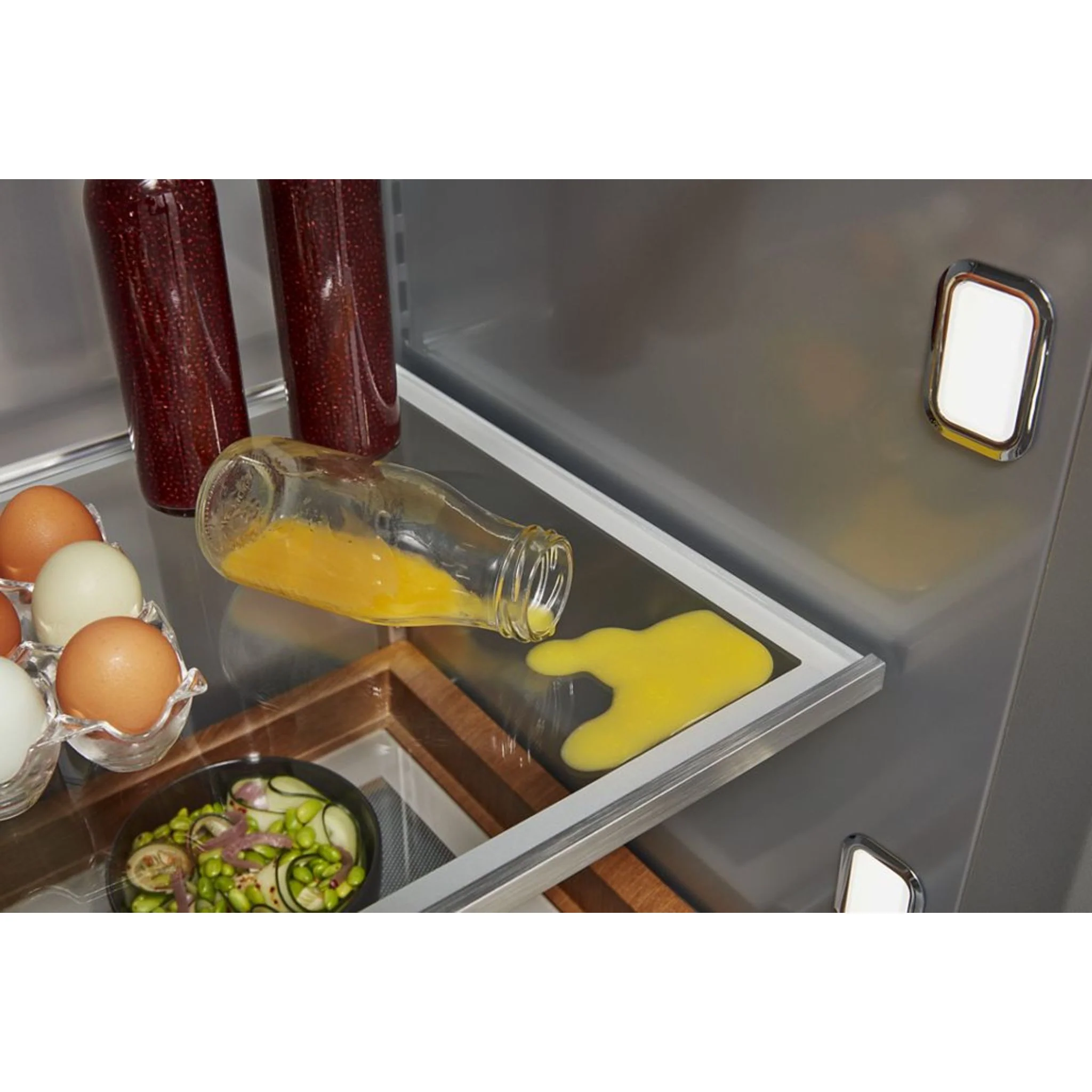 KitchenAid 30 cu.ft. 48" Built-In Side-by-Side Refrigerator with PrintShield Finish - Black Stainless Steel with PrintShield™ Finish (KBSN708MBS) - Image 30