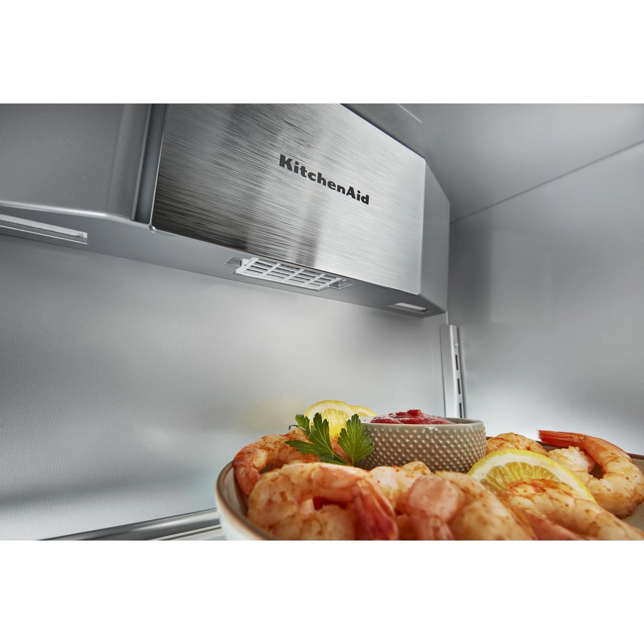 KitchenAid 30 cu.ft. 48" Built-In Side-by-Side Refrigerator with PrintShield Finish - Black Stainless Steel with PrintShield™ Finish (KBSN708MBS) - Image 8