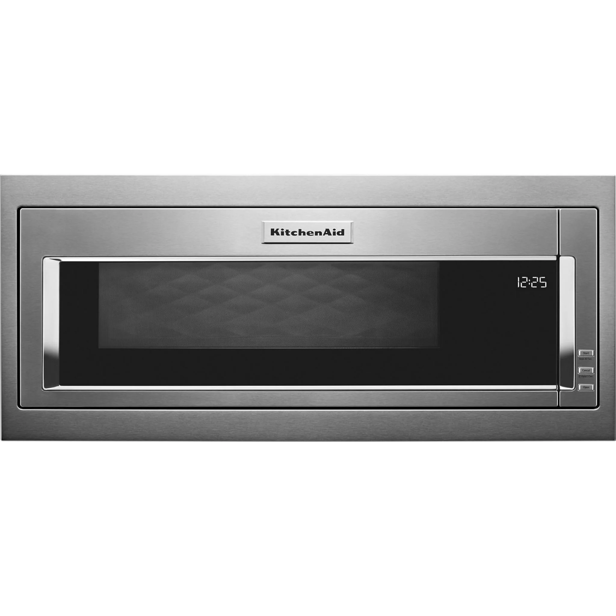 KitchenAid 900 Watt Built-In Low Profile Microwave with Slim Trim Kit -Stainless Steel (YKMBT5011KS)