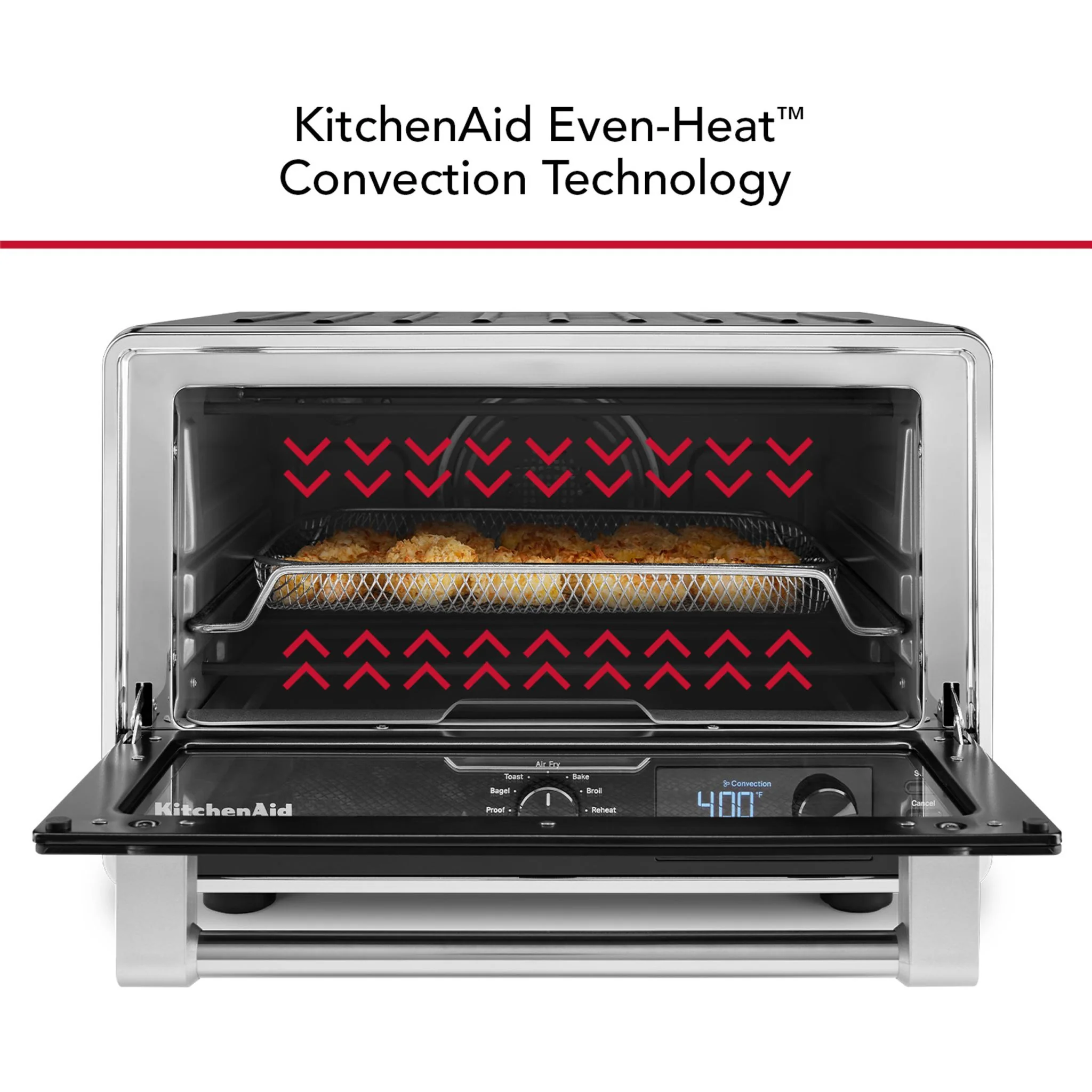 KitchenAid Digital Countertop Oven with Air Fryer (KCO124BM) - Matte Black - Image 4