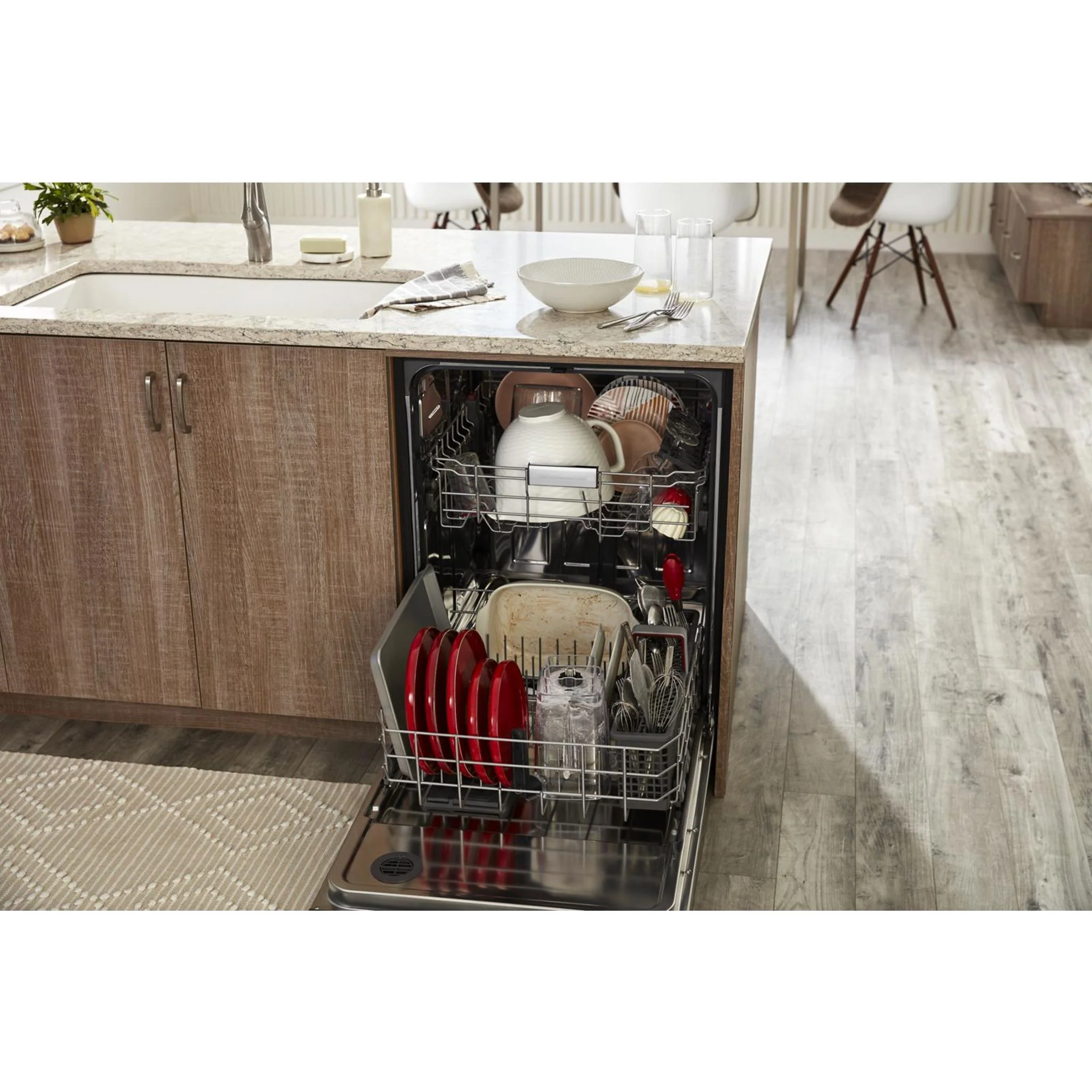 KitchenAid 47 dBA Two-Rack Dishwasher in PrintShield Finish with ProWash Cycle - Stainless Steel (KDFE104KPS) - Image 49