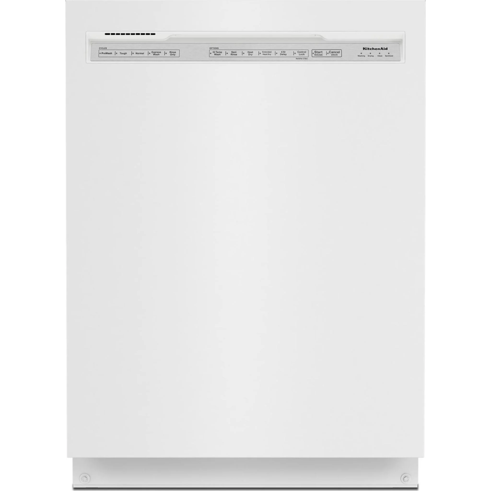 KitchenAid 47 dBA Two-Rack Dishwasher with ProWash Cycle - White (KDFE104KWH)