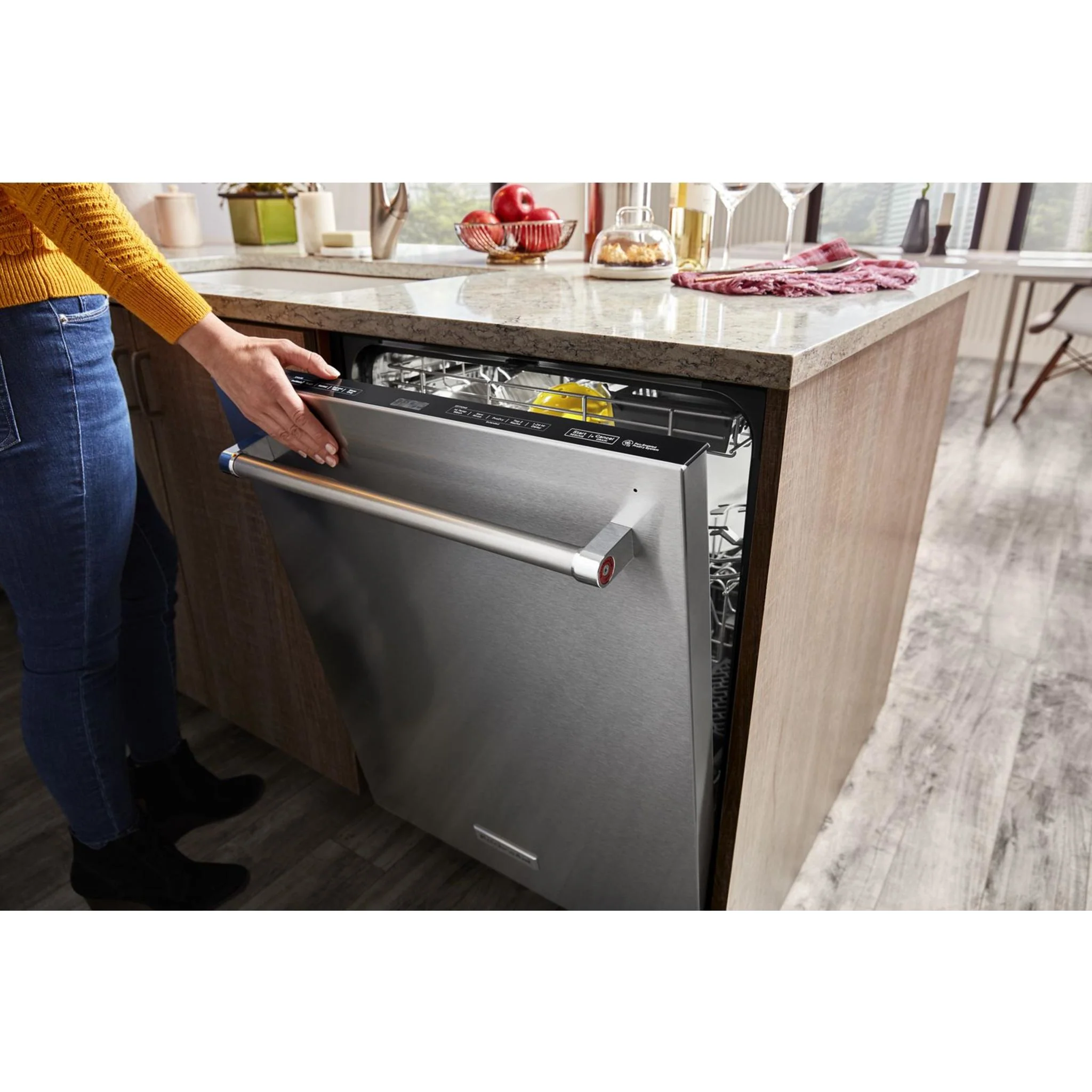 KitchenAid 39 dBA Dishwasher with Third Level Utensil Rack - White (KDFE204KWH) - Image 42