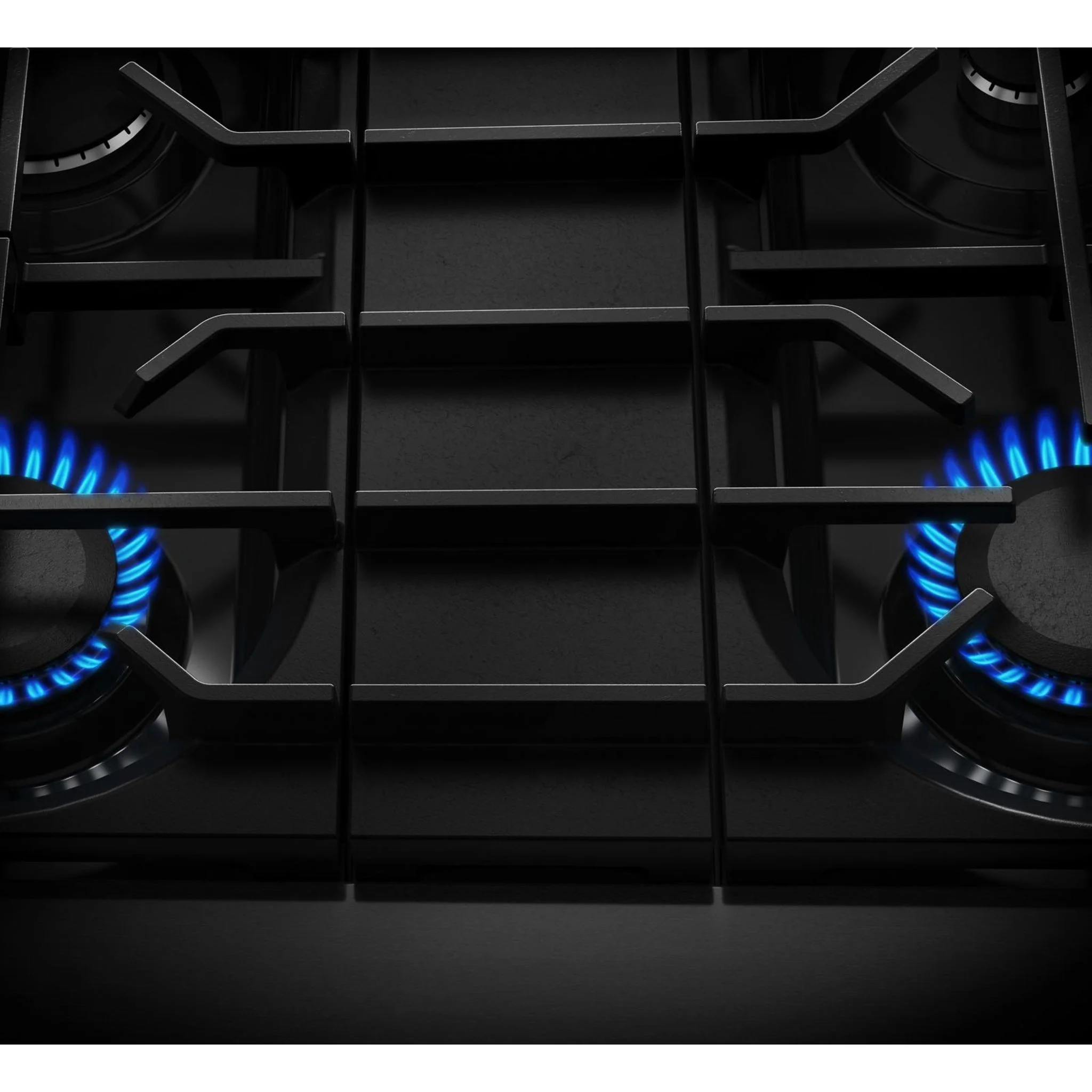 KitchenAid 30-Inch 4 Burner Commercial-Style Dual Fuel Range with No Preheat Air Fry Mode -Black Ore (KFDS930SBE) - Image 2