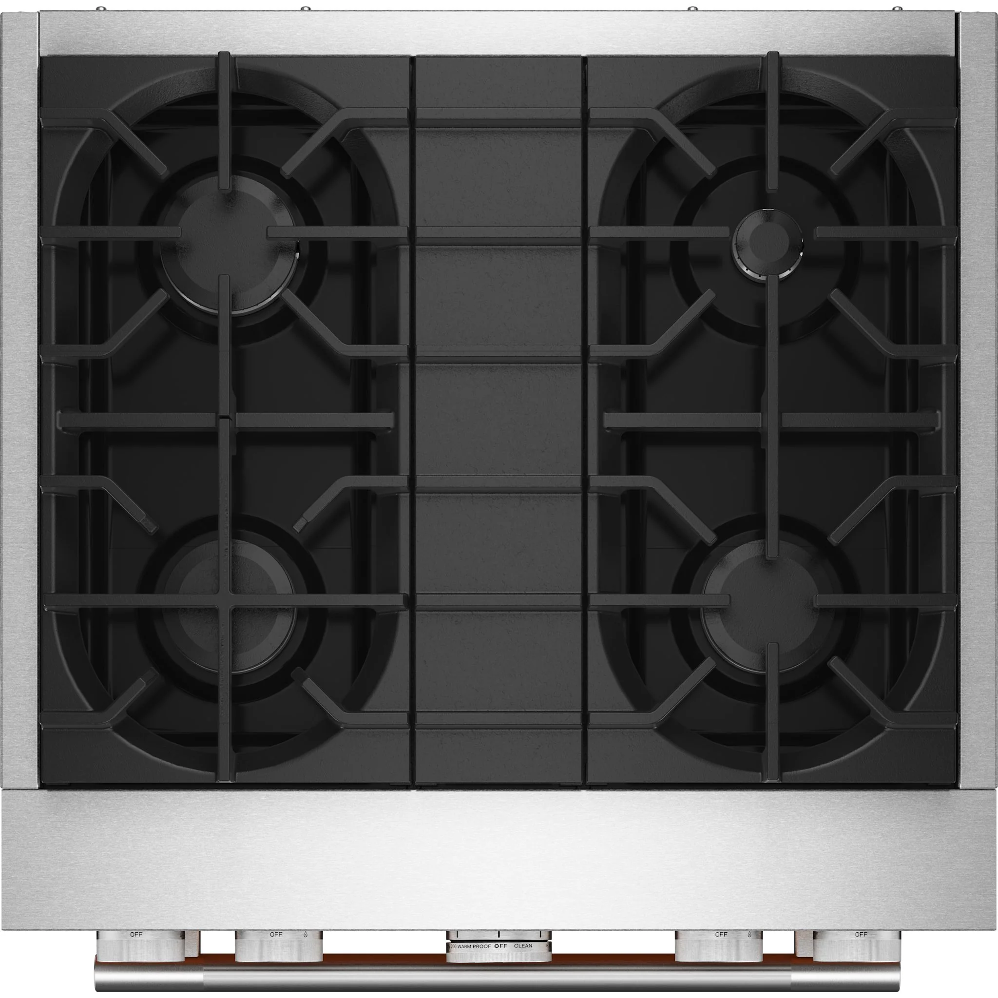 KitchenAid 30-Inch 4 Burner Commercial-Style Dual Fuel Range with No Preheat Air Fry Mode -Cardamom (KFDS930SDC) - Image 4
