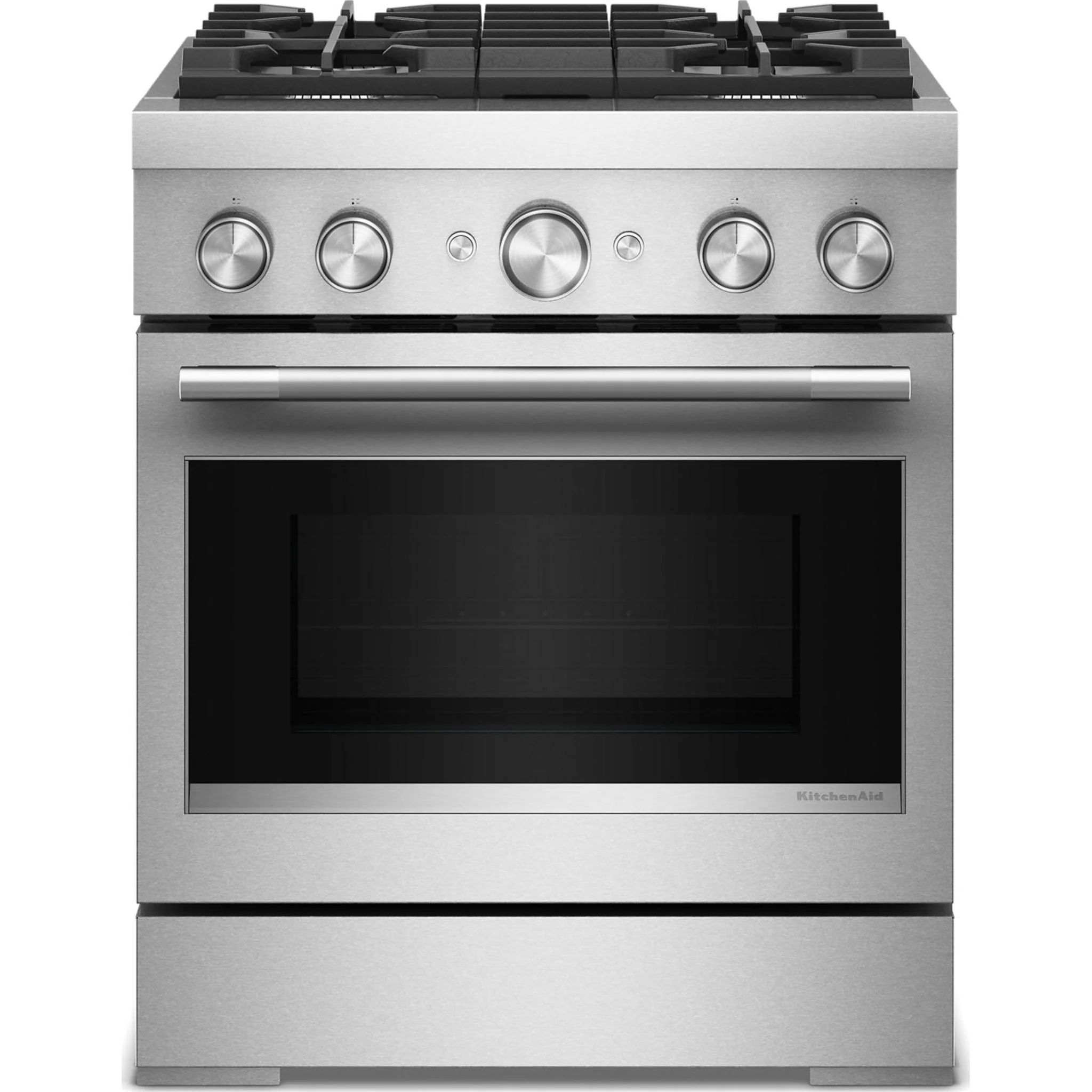 KitchenAid 30-Inch 4 Burner Commercial-Style Dual Fuel Range with No Preheat Air Fry Mode -Stainless Steel (KFDS930SSS)