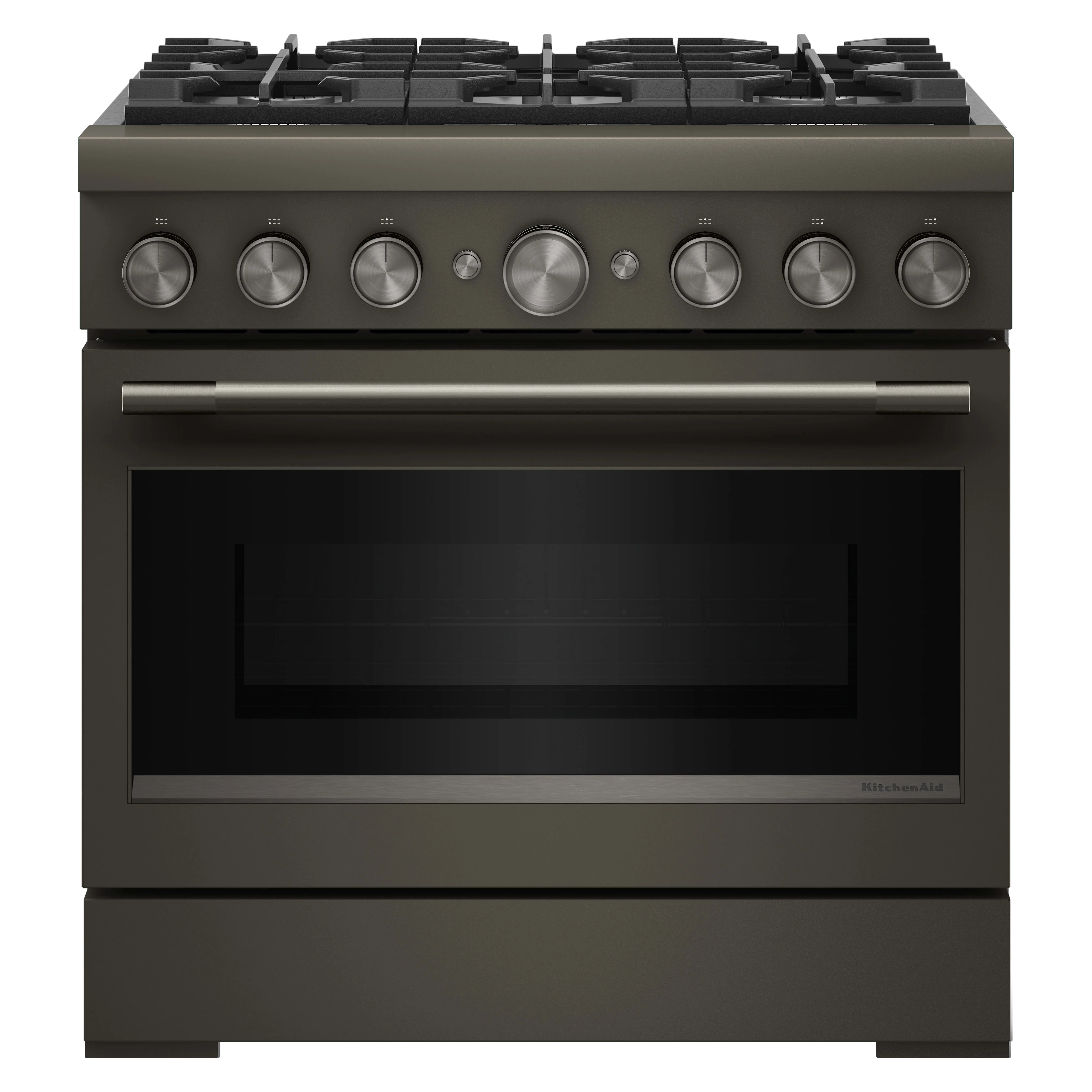 KitchenAid 36-Inch 6 Burner Commercial-Style Dual Fuel Range with No Preheat Air Fry Mode -Black Ore (KFDS936SBE) - Image 4