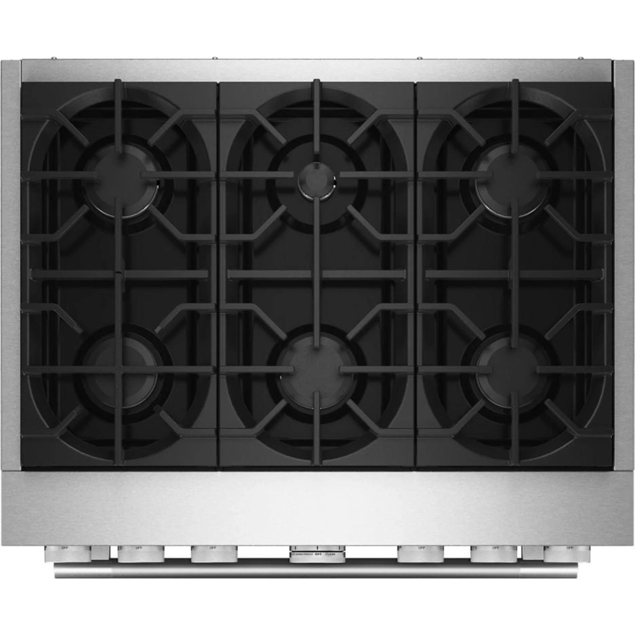 KitchenAid 36-Inch 6 Burner Commercial-Style Dual Fuel Range with No Preheat Air Fry Mode -Cardamom (KFDS936SDC) - Image 5