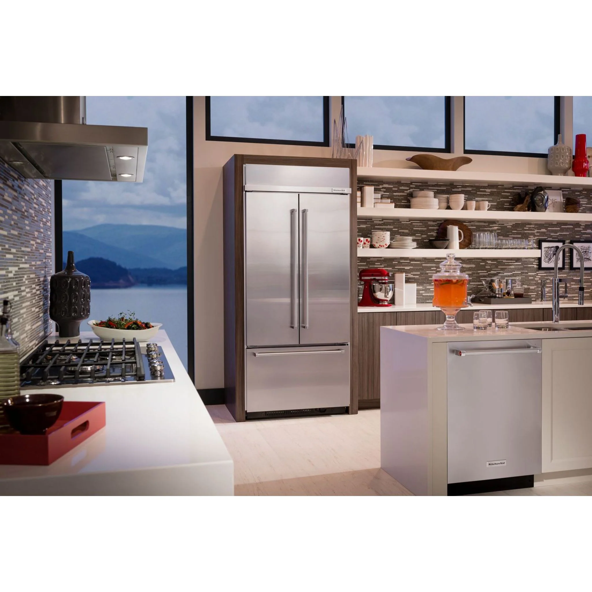KitchenAid 20.8 cu.ft. 36" Width Built In Stainless Steel French Door Refrigerator with Platinum Interior Design - Stainless Steel (KBFN506ESS) - Image 43