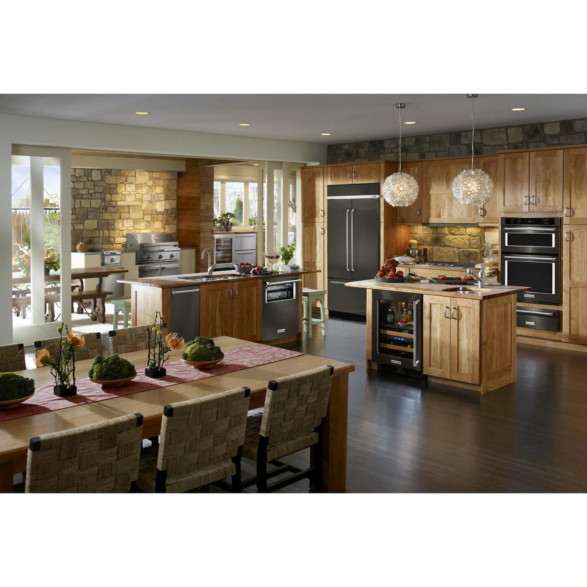KitchenAid 24.2 cu.ft. 42" Width Built-In Stainless French Door Refrigerator with Platinum Interior Design - Black Stainless Steel with PrintShield™ Finish (KBFN502EBS) - Image 14