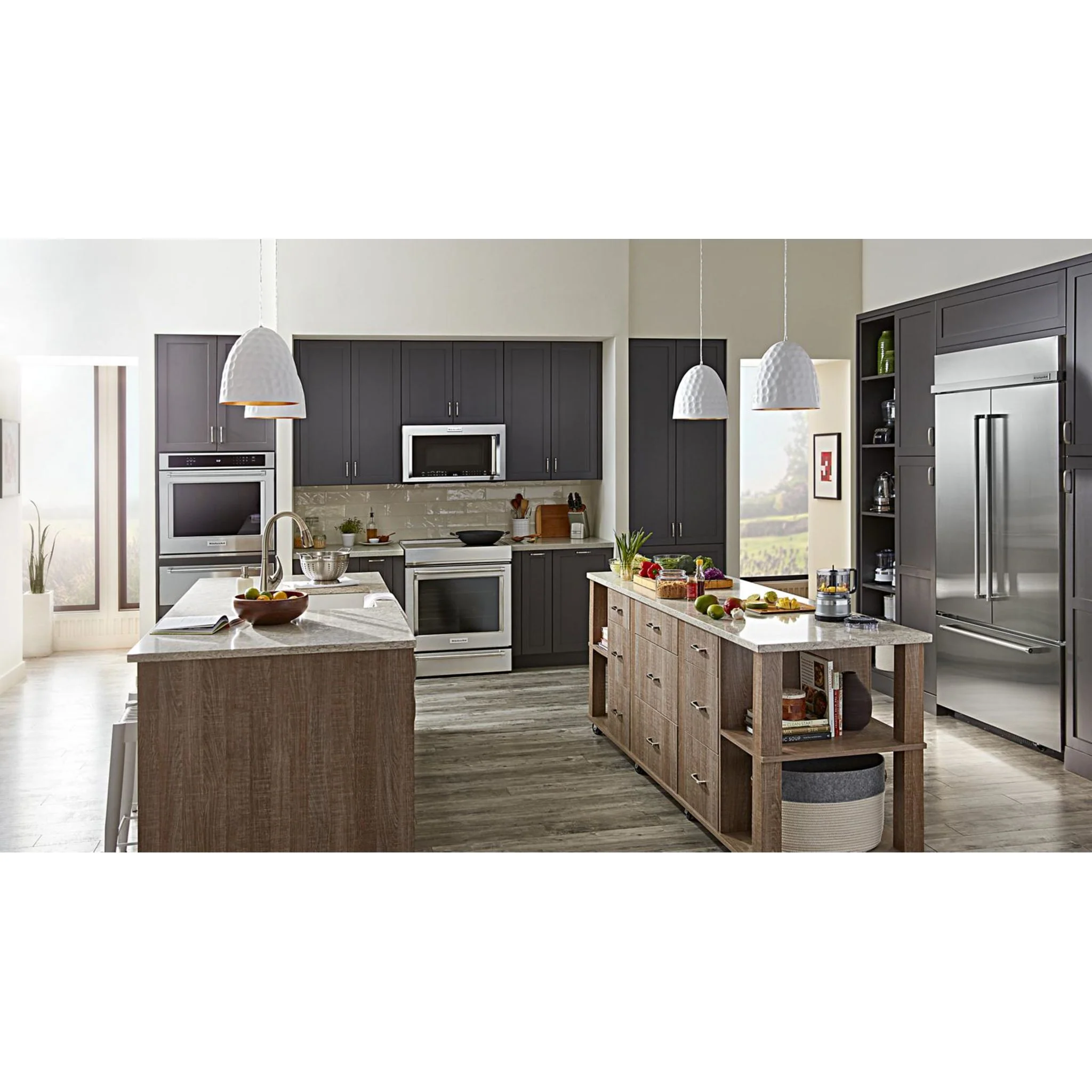 KitchenAid 24.2 cu.ft. 42" Width Built-In Stainless French Door Refrigerator with Platinum Interior Design - Stainless Steel (KBFN502ESS) - Image 8