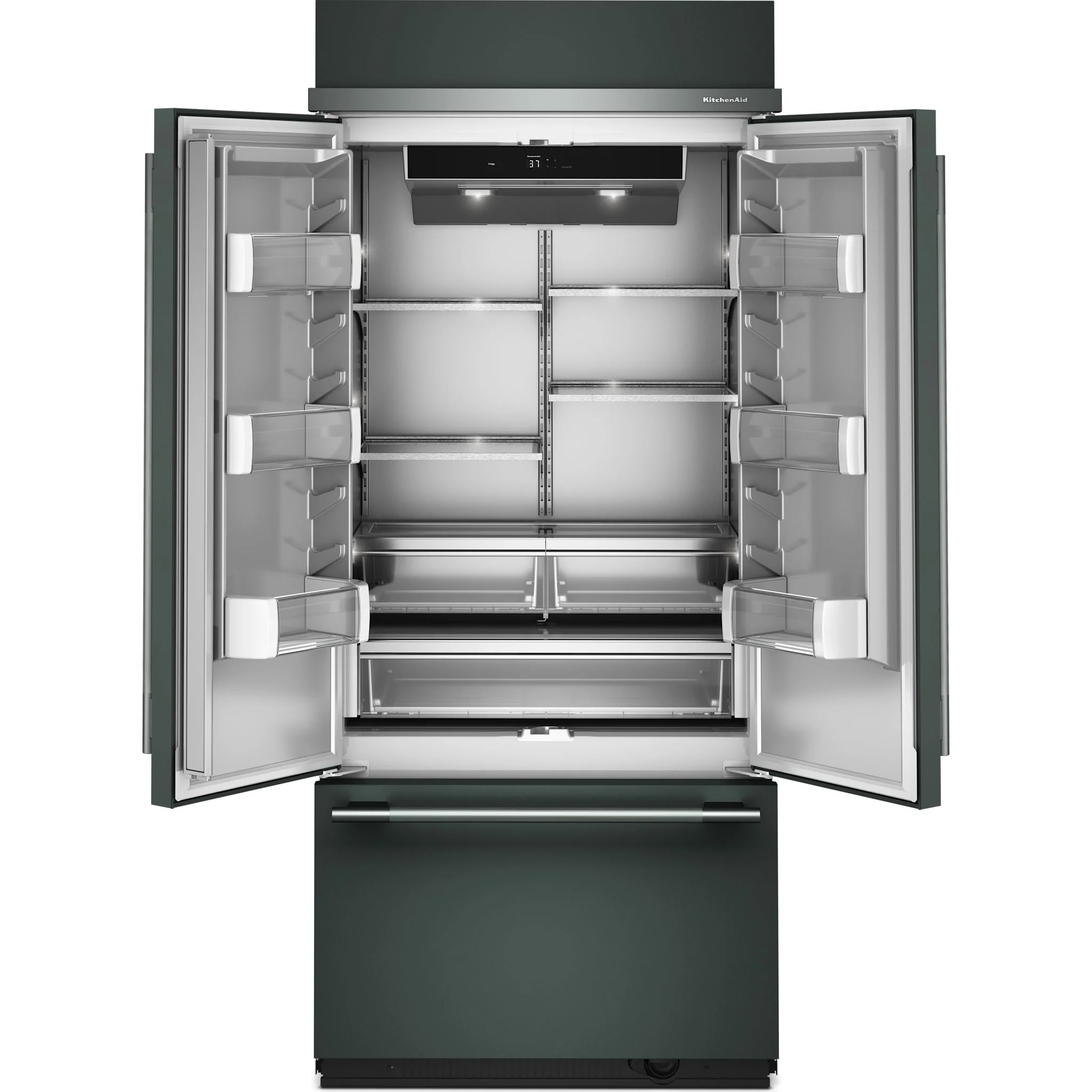 KitchenAid 20.8 Cu. Ft. 36" Built-In French Door Bottom Mount Refrigerator with Platinum Interior - Juniper (KBFN536SJP) - Image 6