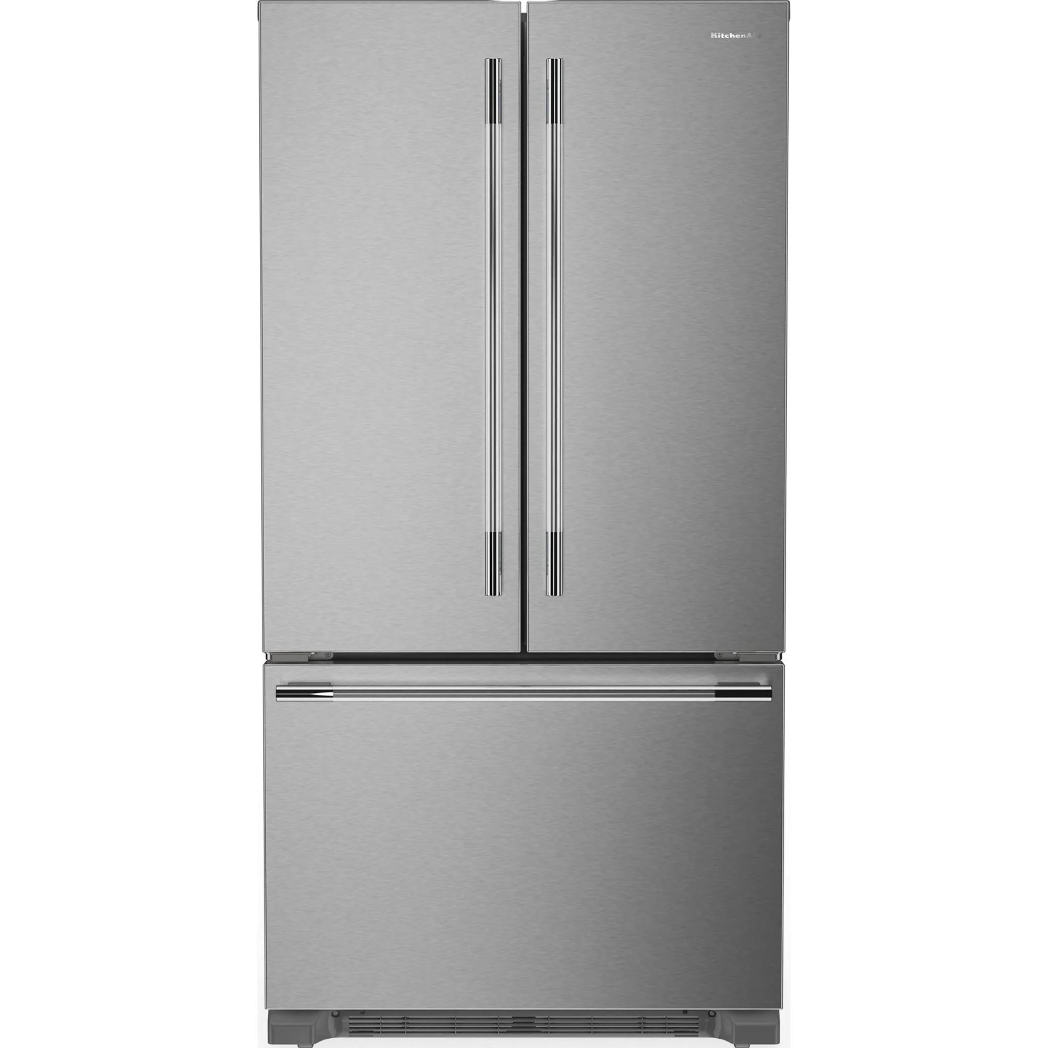 KitchenAid 22 Cu. Ft. 36-Inch Counter-Depth French Door Refrigerator with Internal Water Dispenser -PrintShield Stainless (KRFC136TPS)