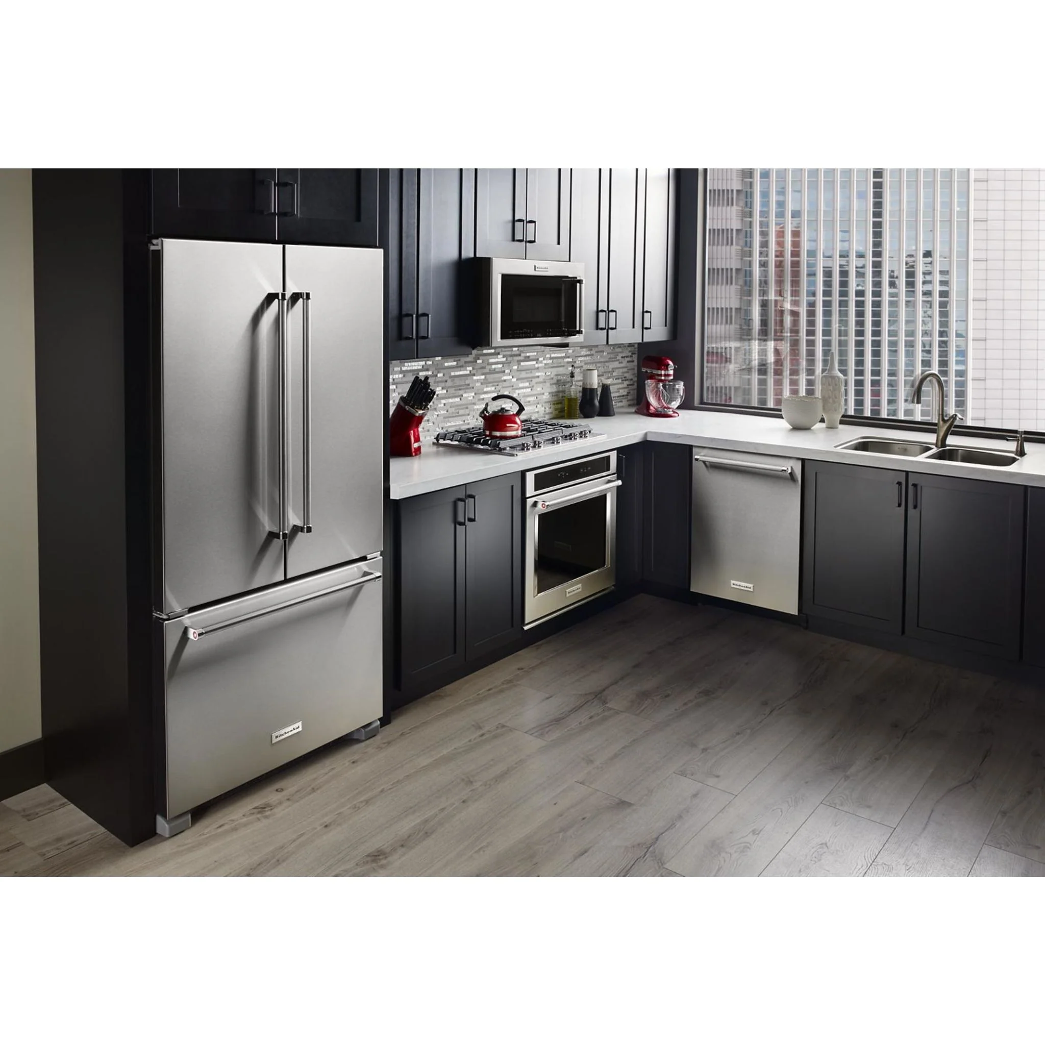 KitchenAid  20 cu.ft. 36" Width Counter-Depth French Door Refrigerator with Interior Dispense (KRFC300ESS) - Image 33