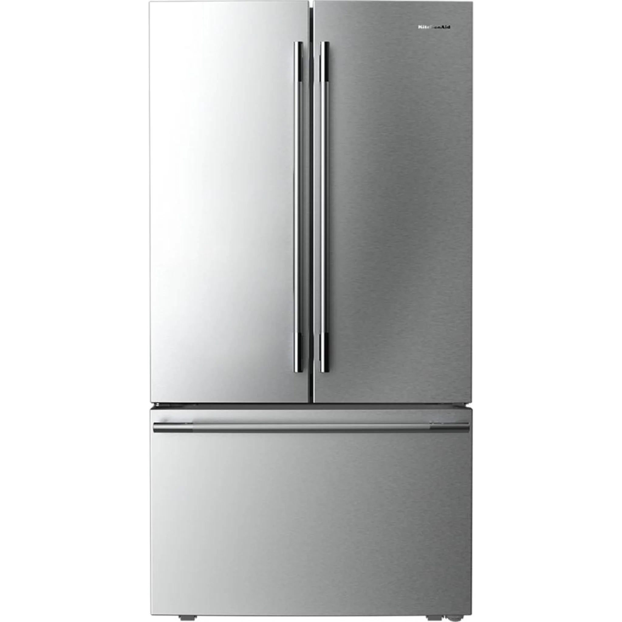 KitchenAid 31 cu. ft. French Door Refrigerator with Interior Water and Ice -PrintShield Stainless (KRFF336SPS)