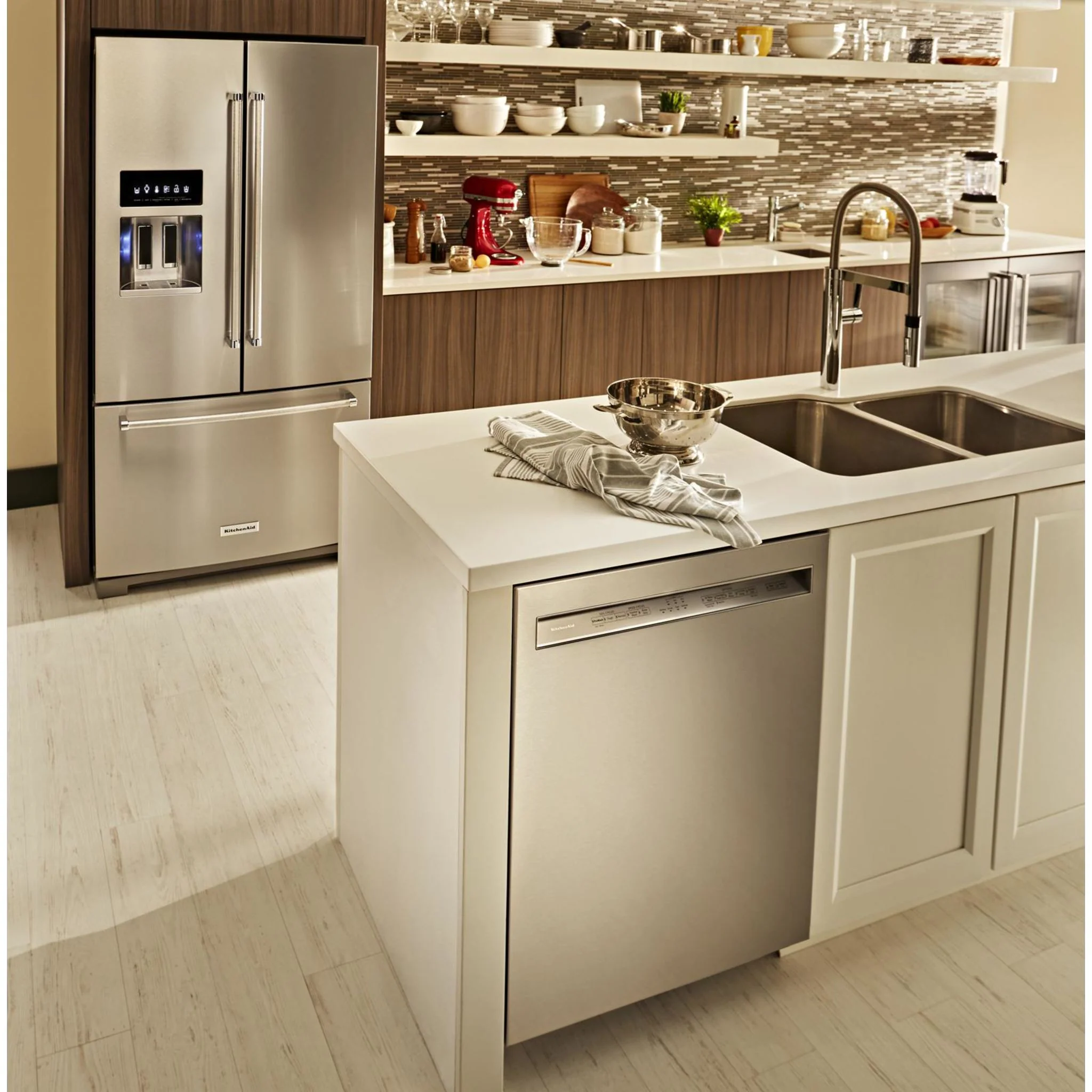 KitchenAid 26.8 cu.ft. Standard-Depth French Door Refrigerator with Exterior Ice and Water Dispenser - Stainless Steel with PrintShield™ Finish (KRFF577KPS) - Image 32