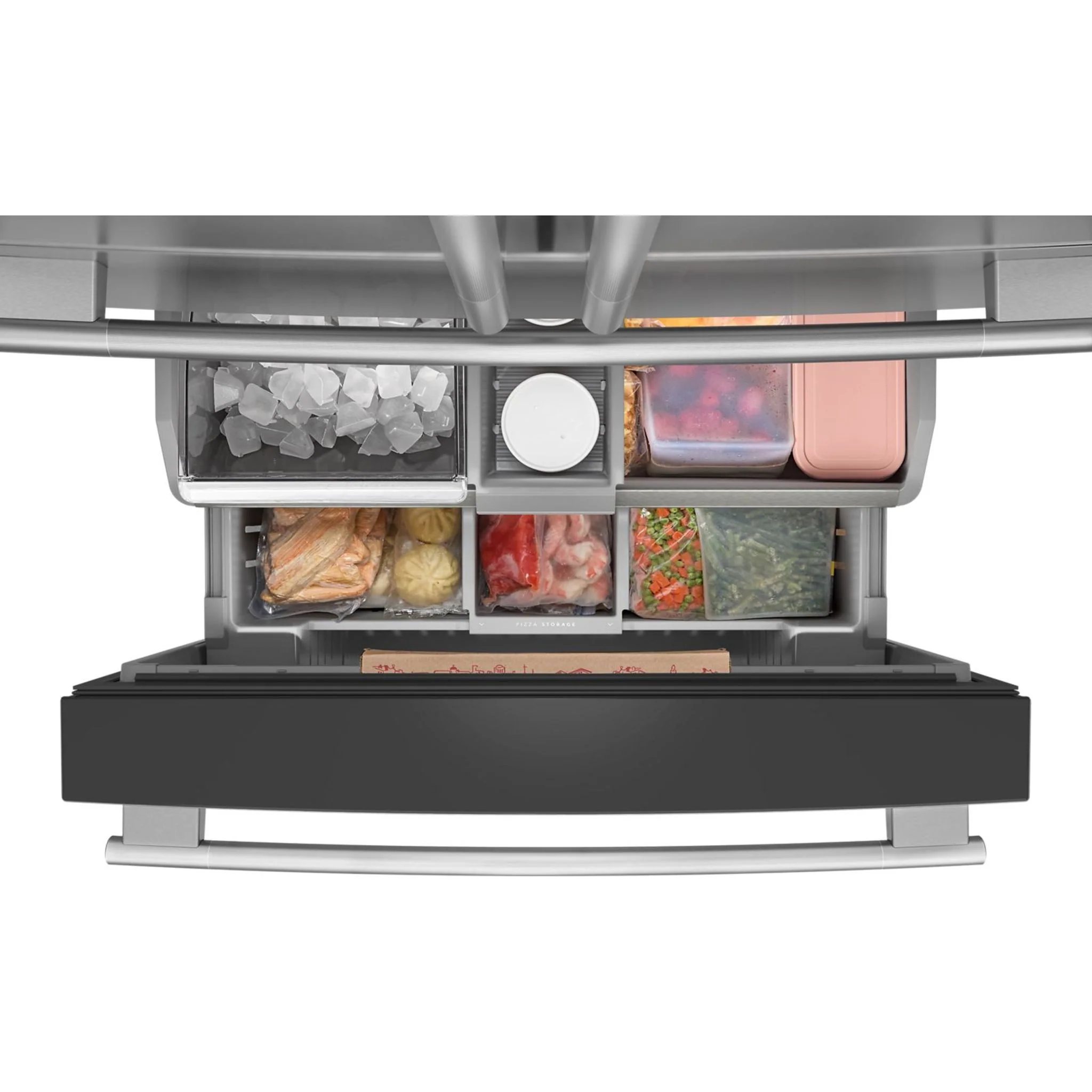 KitchenAid 30 Cu. Ft. French Door Refrigerator with Interior Water & Ice and FreshChill Refrigerated Drawer - PrintShield Stainless (KRMF336SPS) - Image 2