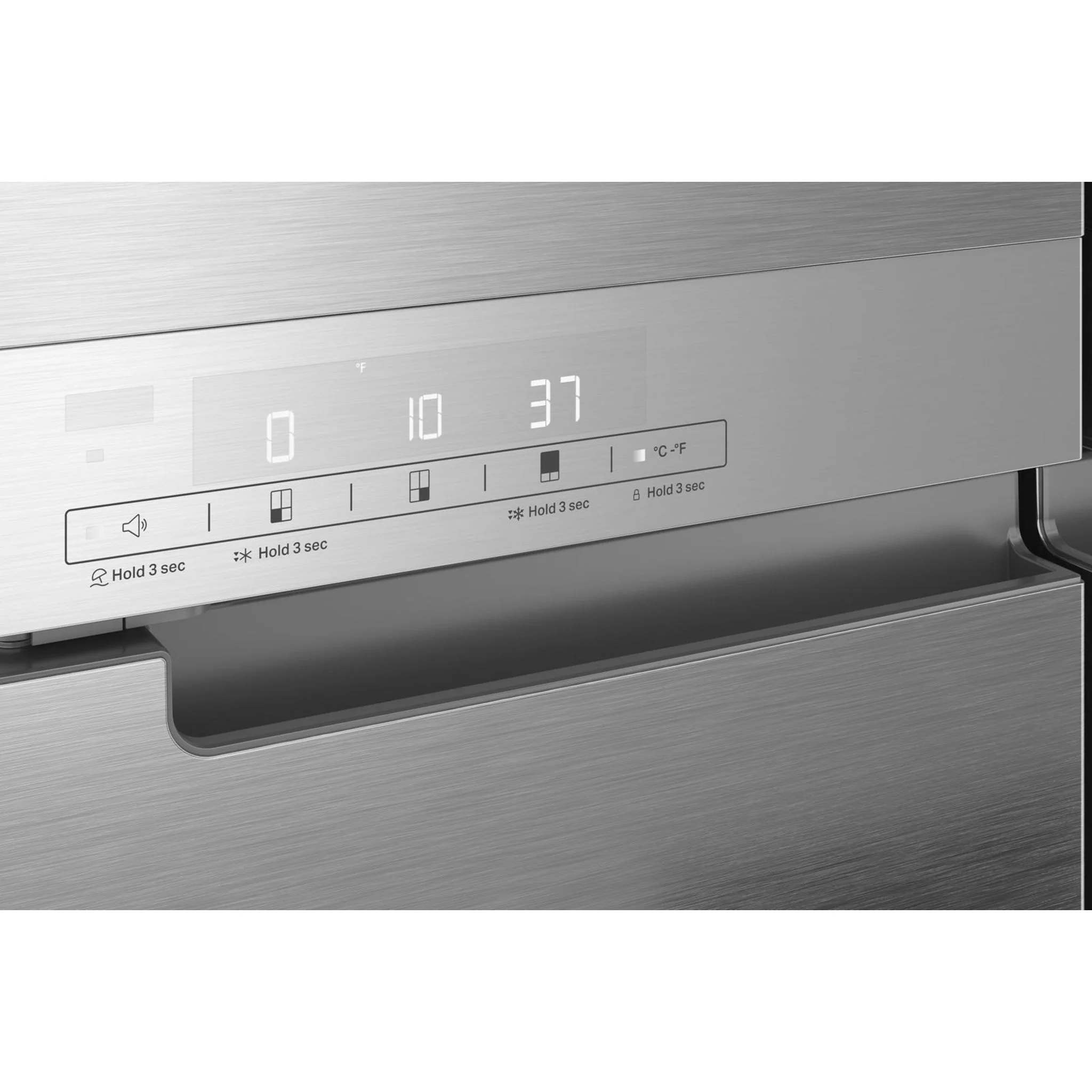 KitchenAid 19.4 cu. ft. 36-inch wide Counter-Depth 4-Door Refrigerator with PrintShieldFinish -PrintShield™ Stainless Finish (KRQC506MPS) - Image 10