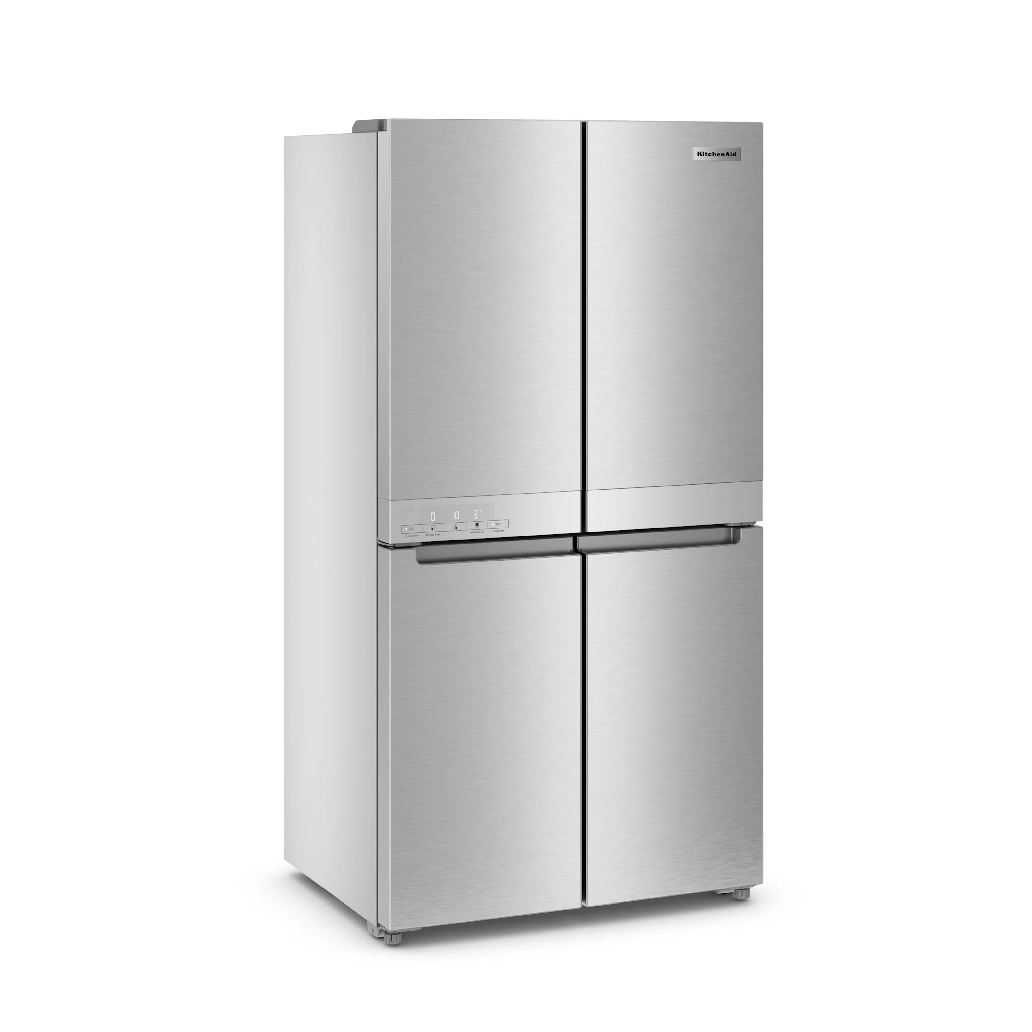 KitchenAid 19.4 cu. ft. 36-inch wide Counter-Depth 4-Door Refrigerator with PrintShieldFinish -PrintShield™ Stainless Finish (KRQC506MPS) - Image 12