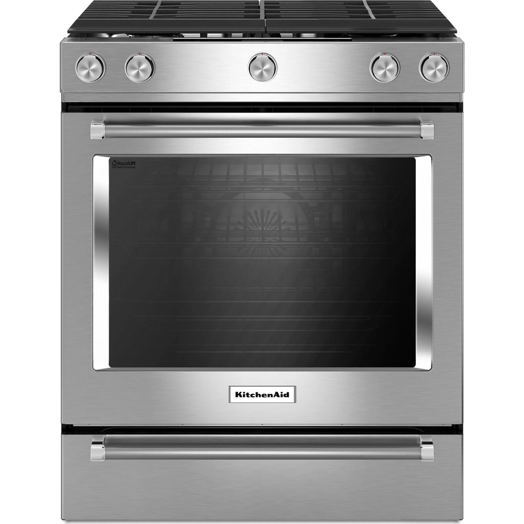 KitchenAid 30" 5-Burner Gas Convection Front Control Range - Stainless Steel (KSGG700ESS) - Image 15