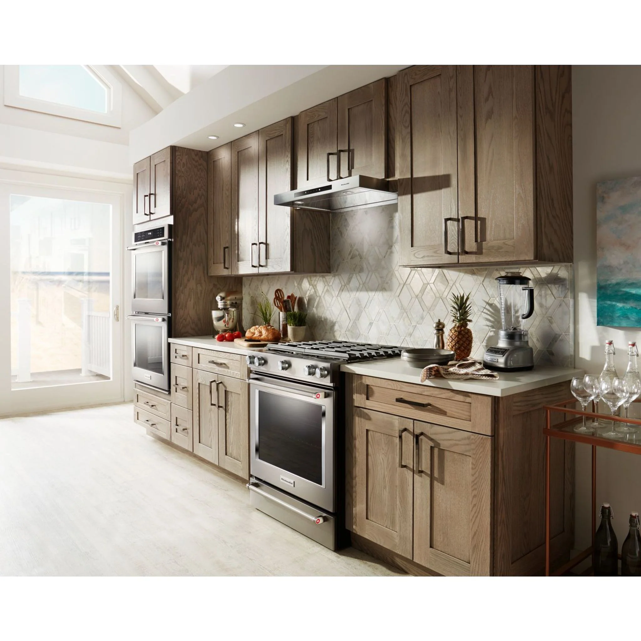 KitchenAid 30" 5-Burner Gas Convection Front Control Range - Stainless Steel (KSGG700ESS) - Image 6